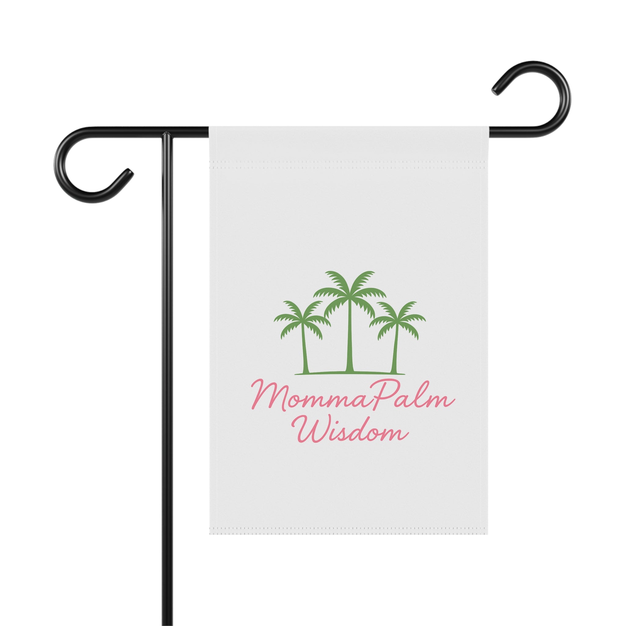 Garden Flag — "MommaPalm Wisdom" Tropical Palm Yard Banner