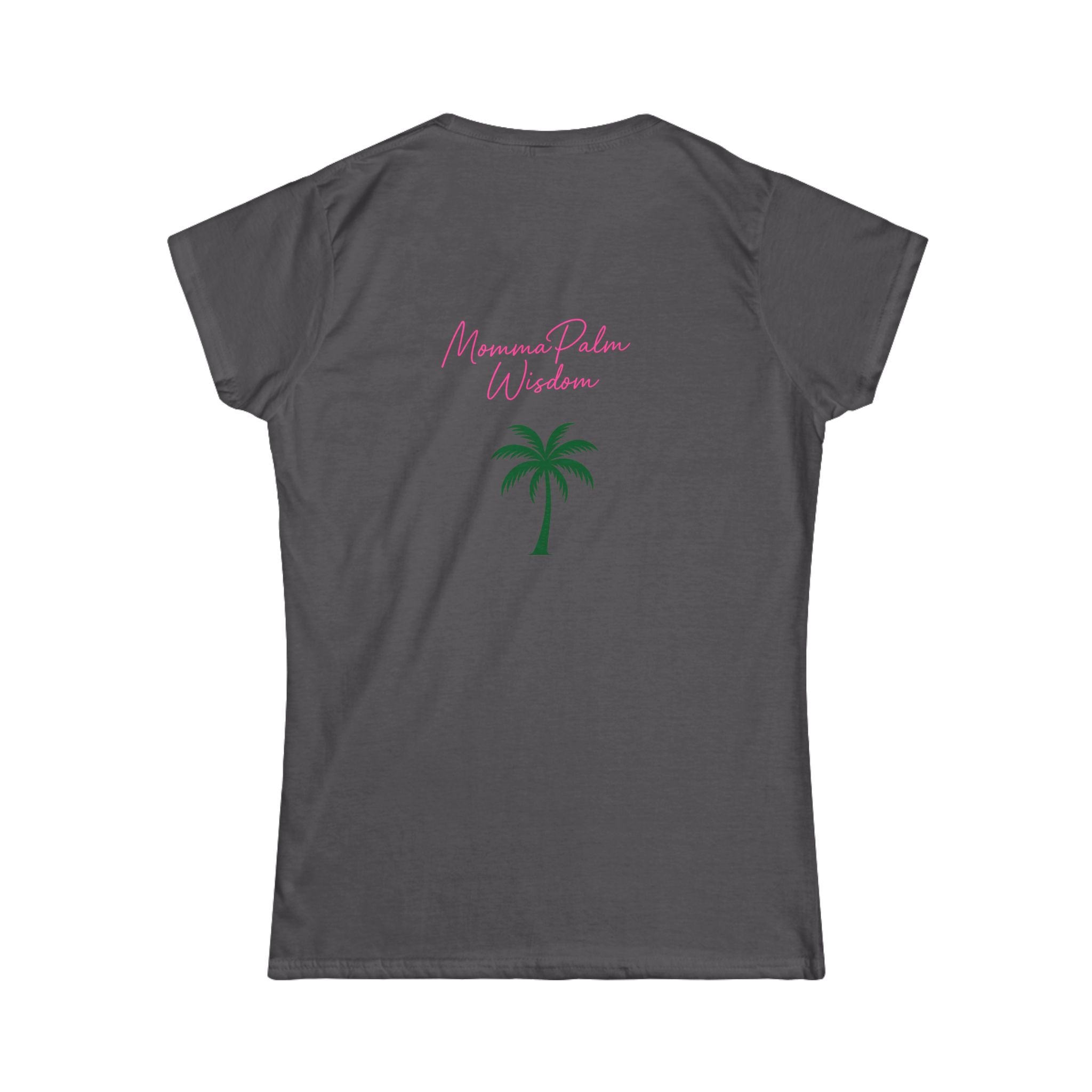 Women’s Tee — Small Palm Tree Graphic "Wish You Were Here"