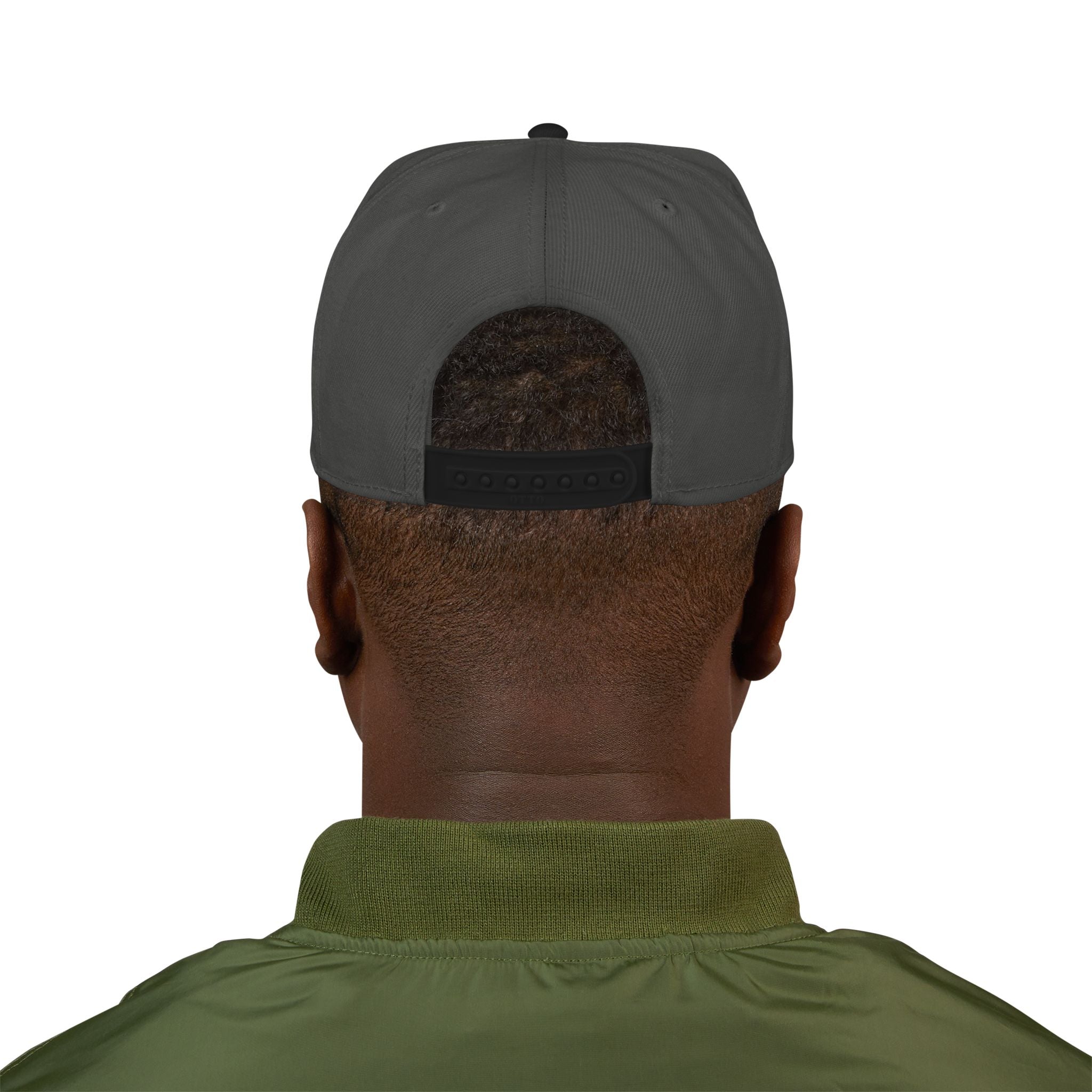 Embroidered Palm Tree Snapback Hat — Tropical Green Accent