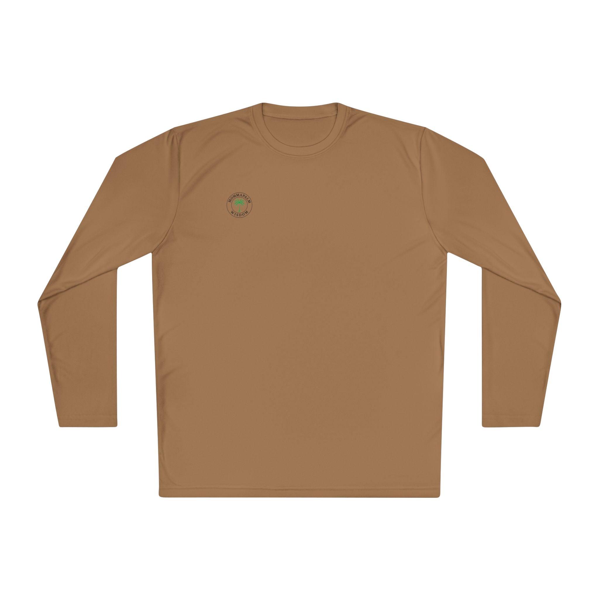 Palm Trio Long Sleeve Tee — “MommaPalm Wisdom” Tropical Graphic
