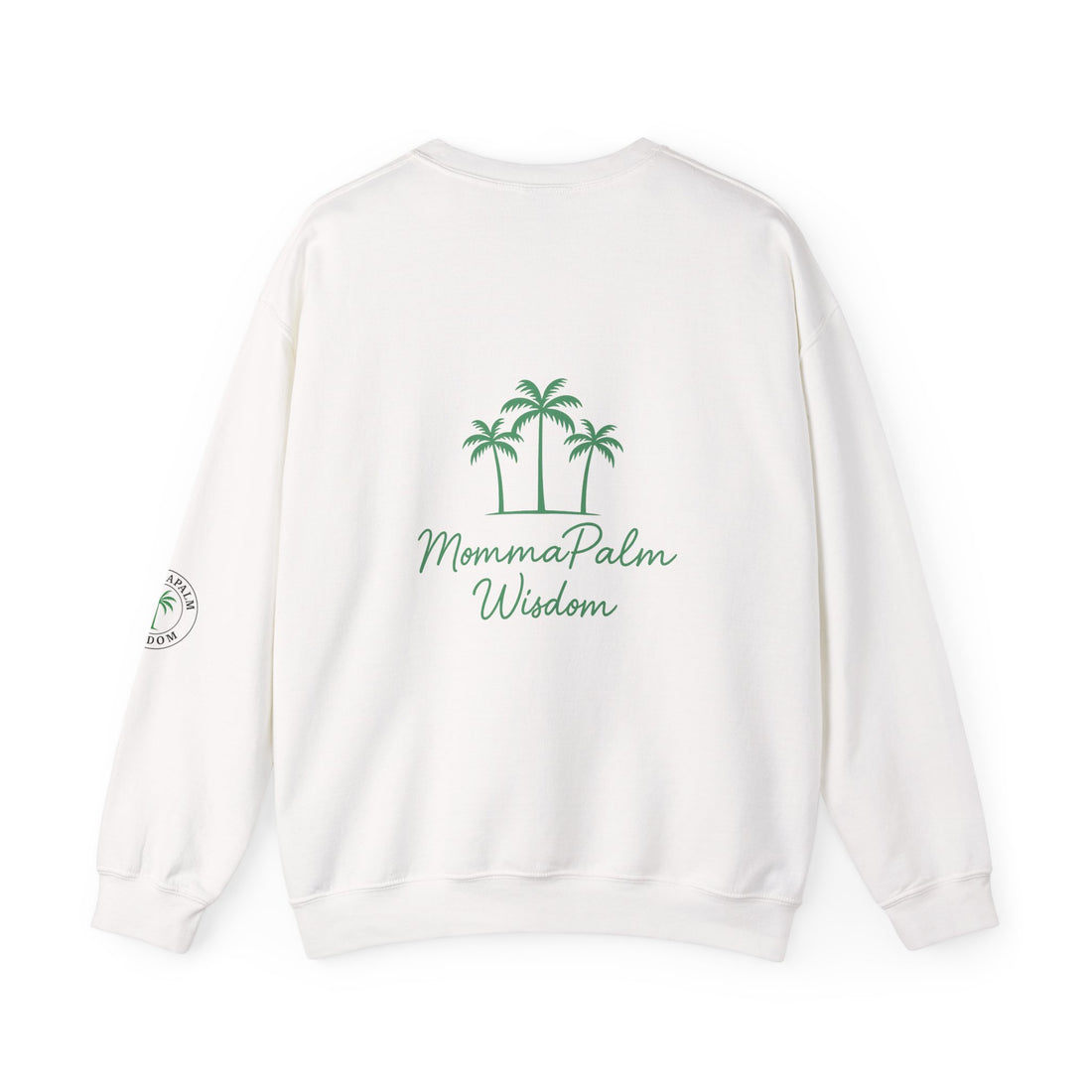 Palm Tree Crewneck Sweatshirt — MommaPalm Wisdom Graphic