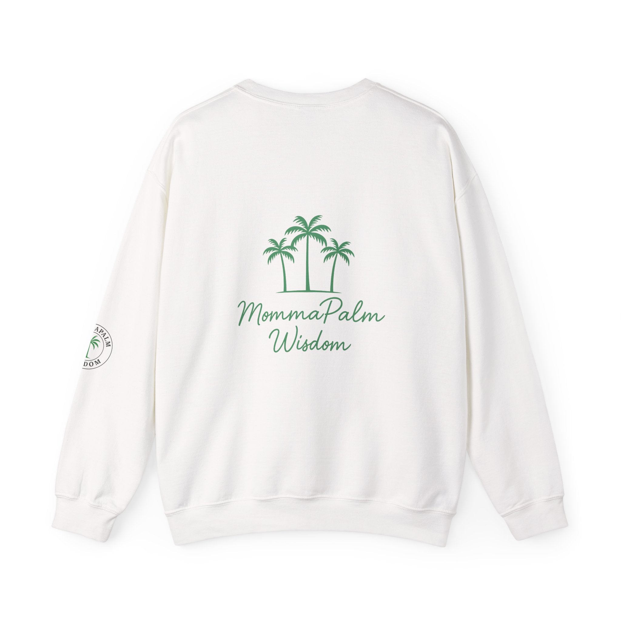 Palm Tree Crewneck Sweatshirt — MommaPalm Wisdom Graphic