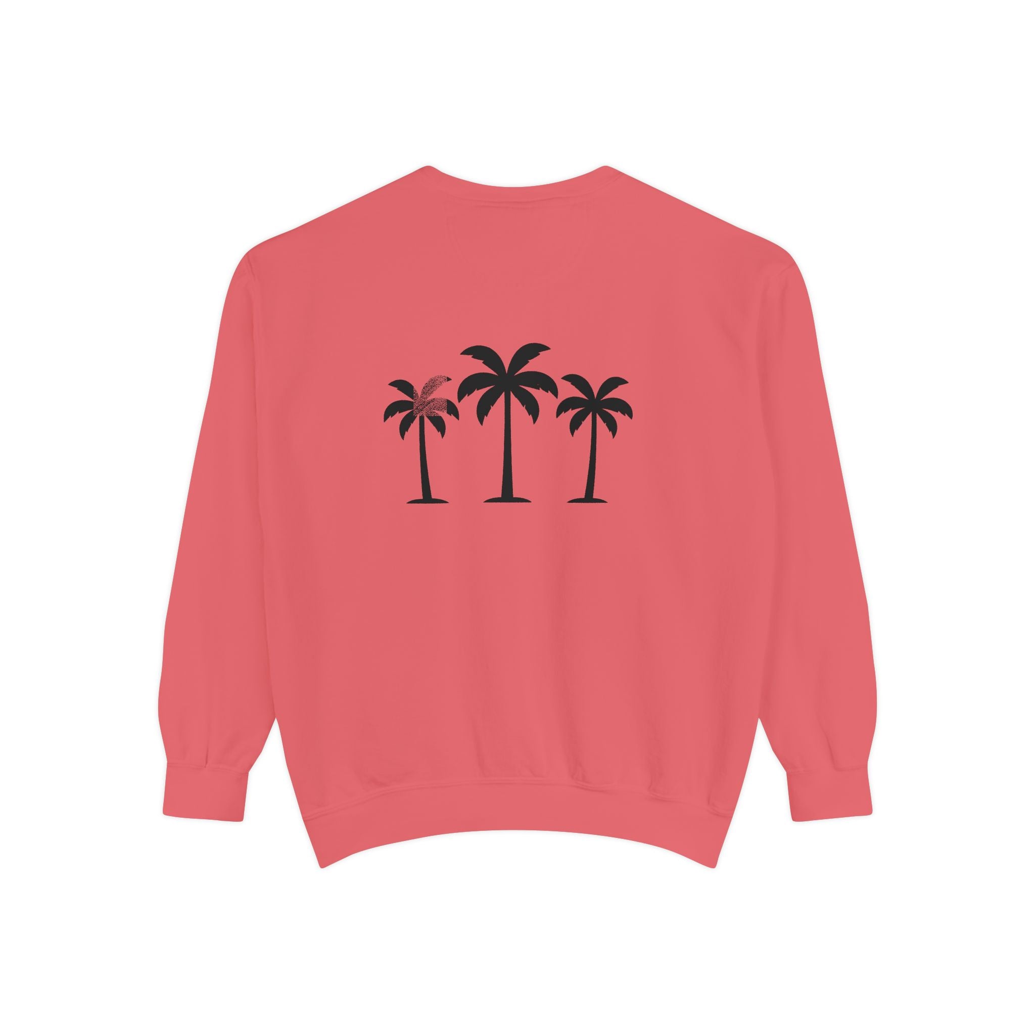 Palm Trio Sweatshirt — Tropical Palm Trees Graphic Crewneck