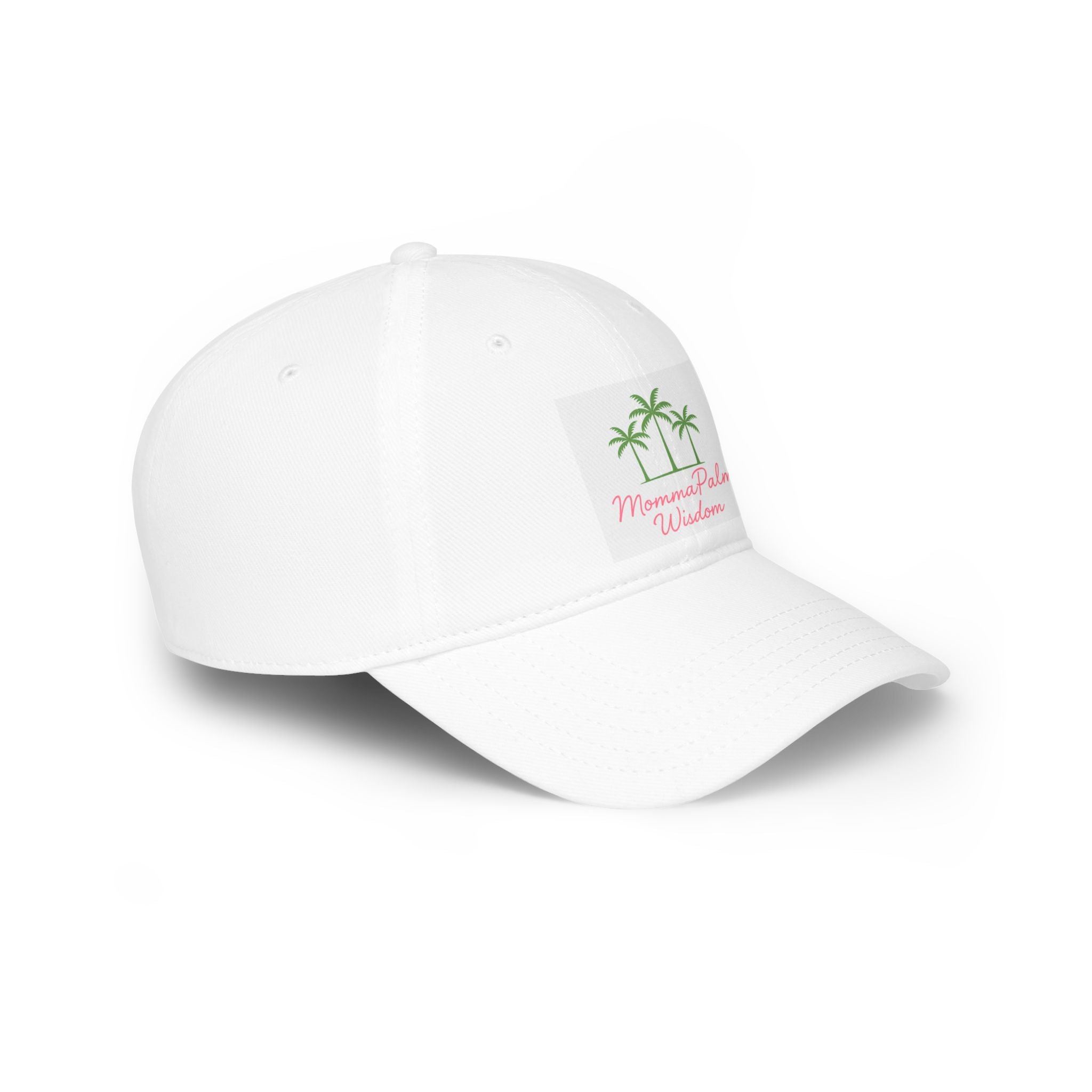 Momma Palm Wisdom Baseball Cap — Tropical Palm Tree Logo Hat