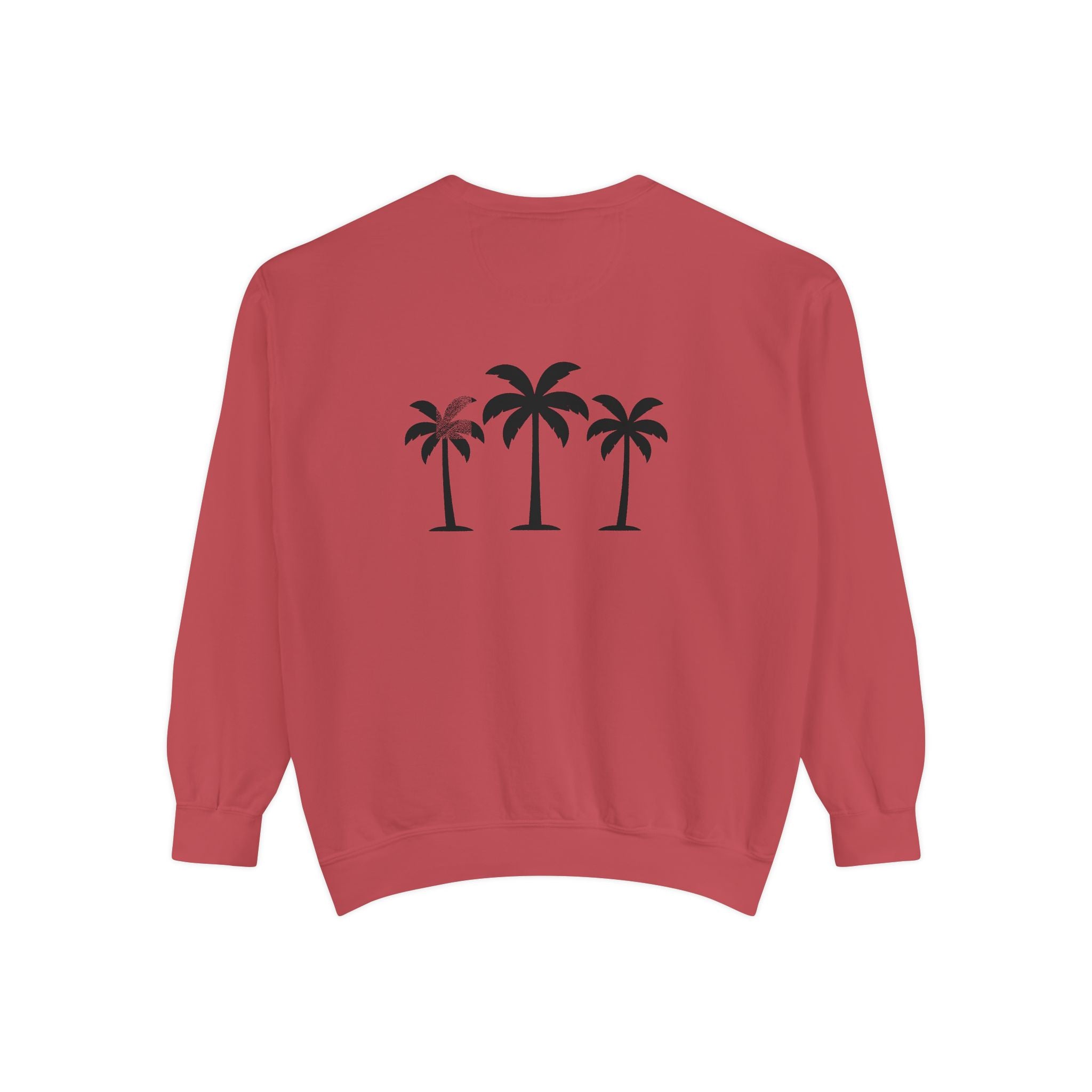 Palm Trio Sweatshirt — Tropical Palm Trees Graphic Crewneck
