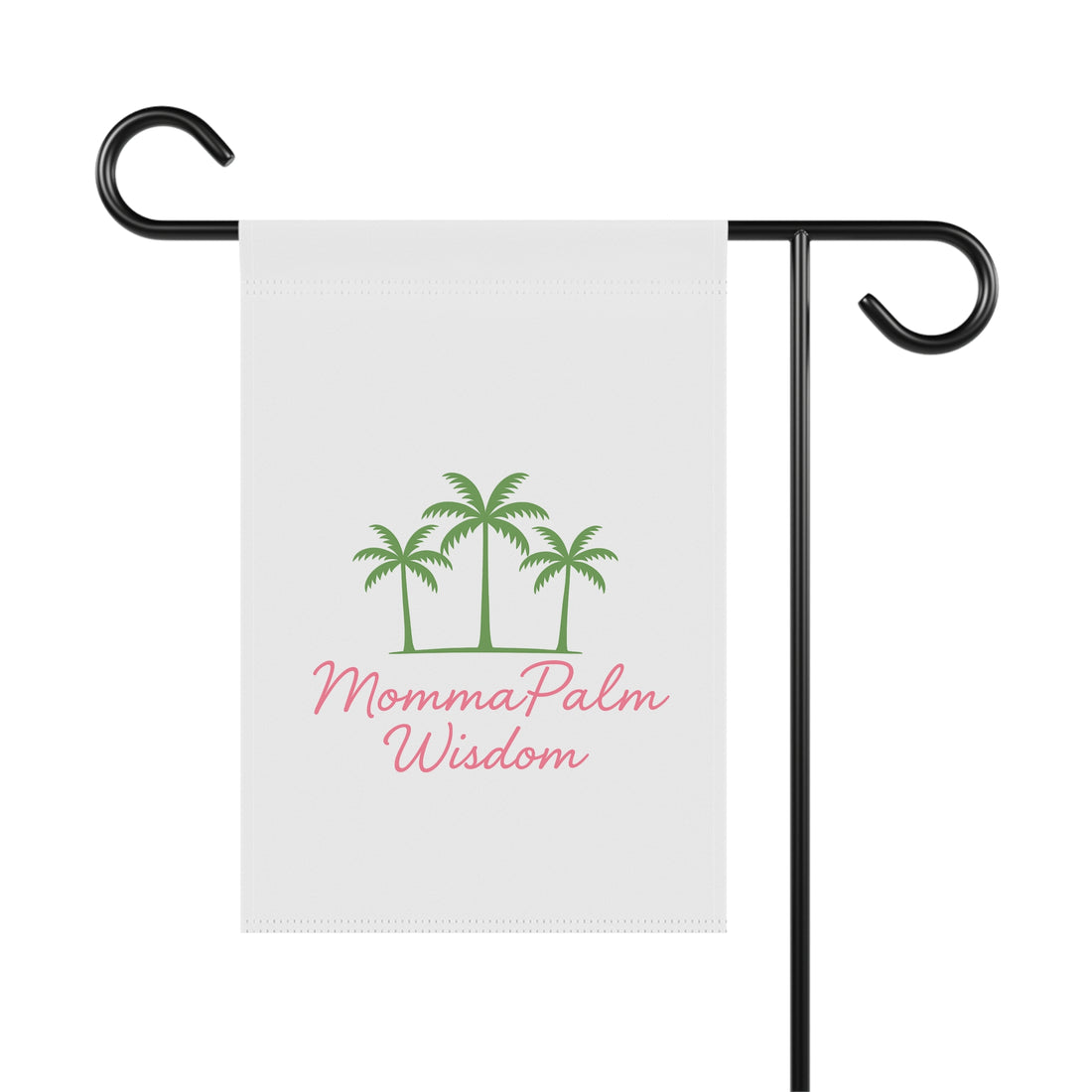 Garden Flag — "MommaPalm Wisdom" Tropical Palm Yard Banner