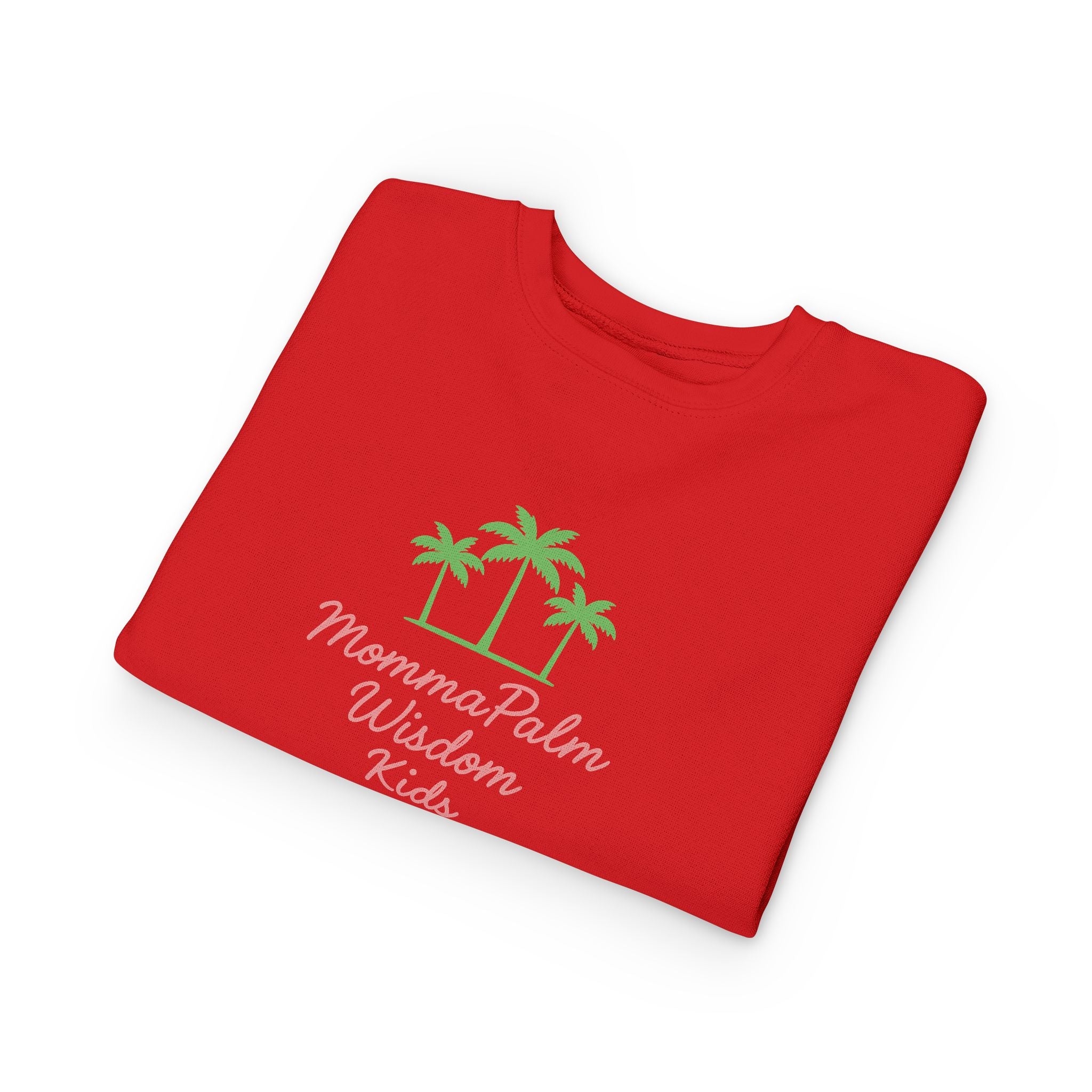 Toddler Sweatshirt - Momma Palm Wisdom Kids Palm Tree Crewneck