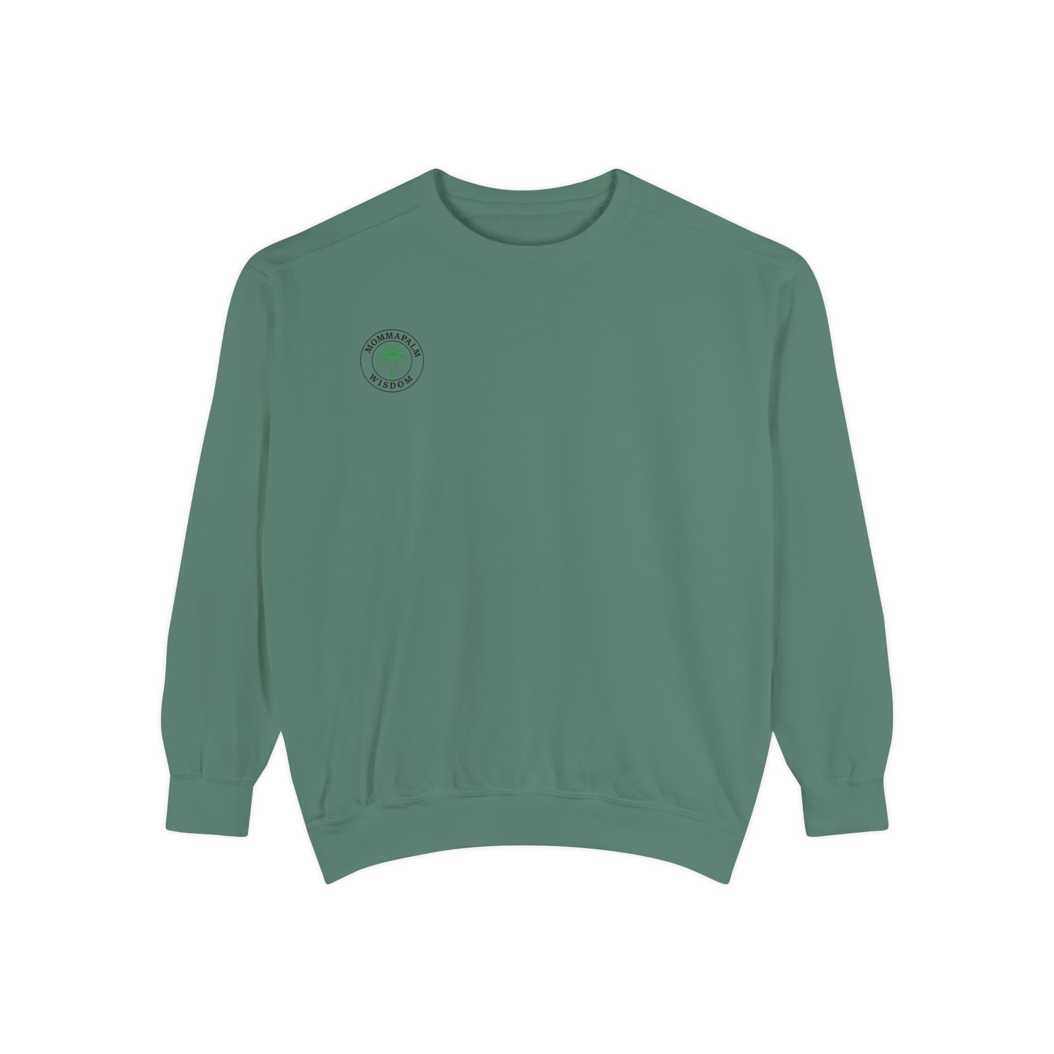 Palm Trio Sweatshirt — Tropical Palm Trees Graphic Crewneck