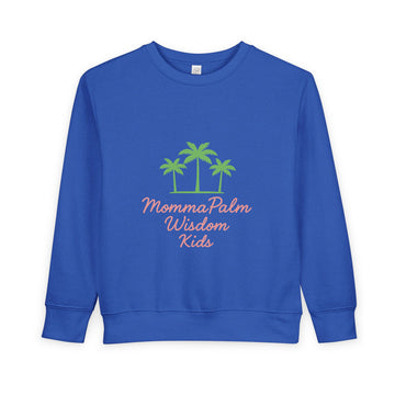 Toddler Sweatshirt - Momma Palm Wisdom Kids Palm Tree Crewneck
