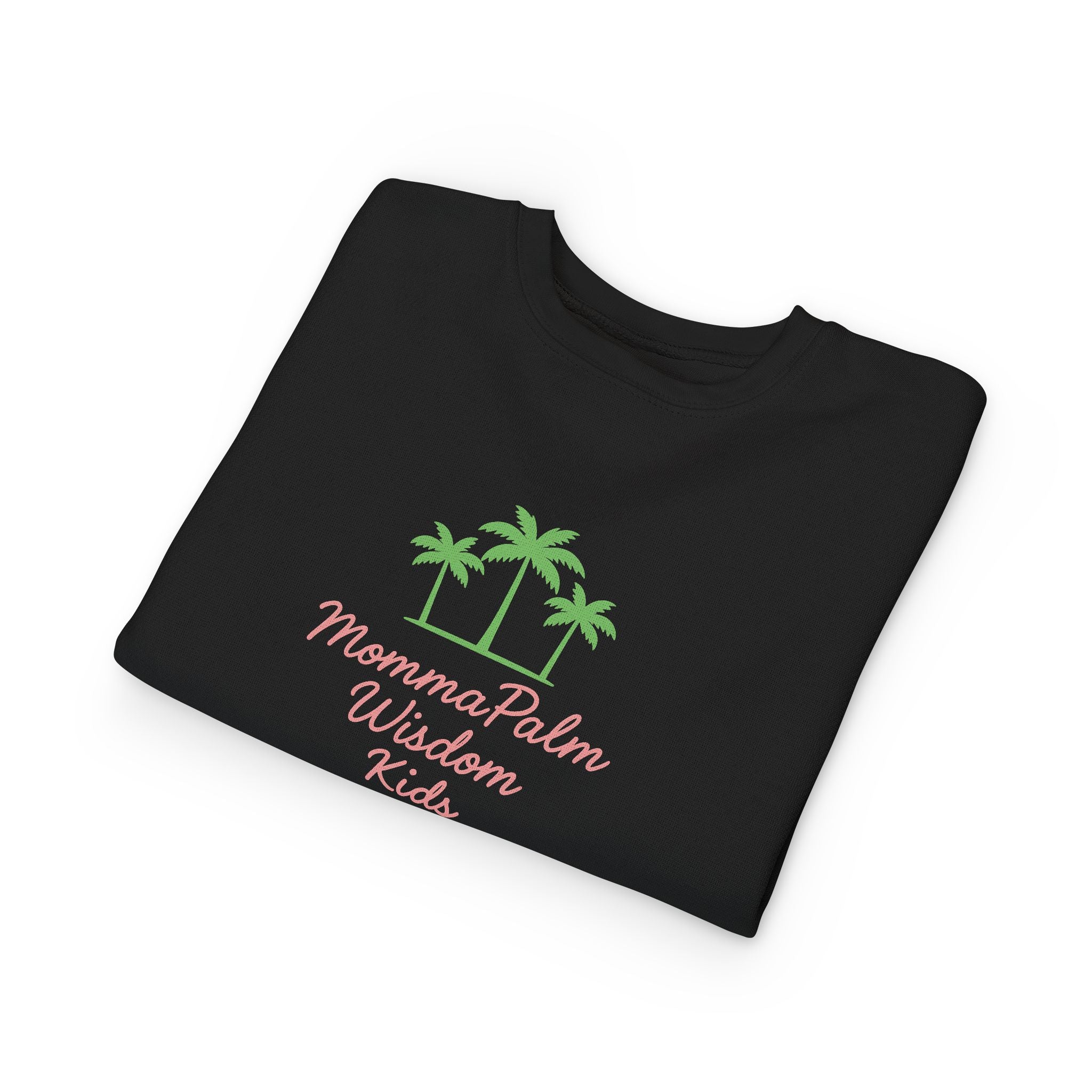 Toddler Sweatshirt - Momma Palm Wisdom Kids Palm Tree Crewneck