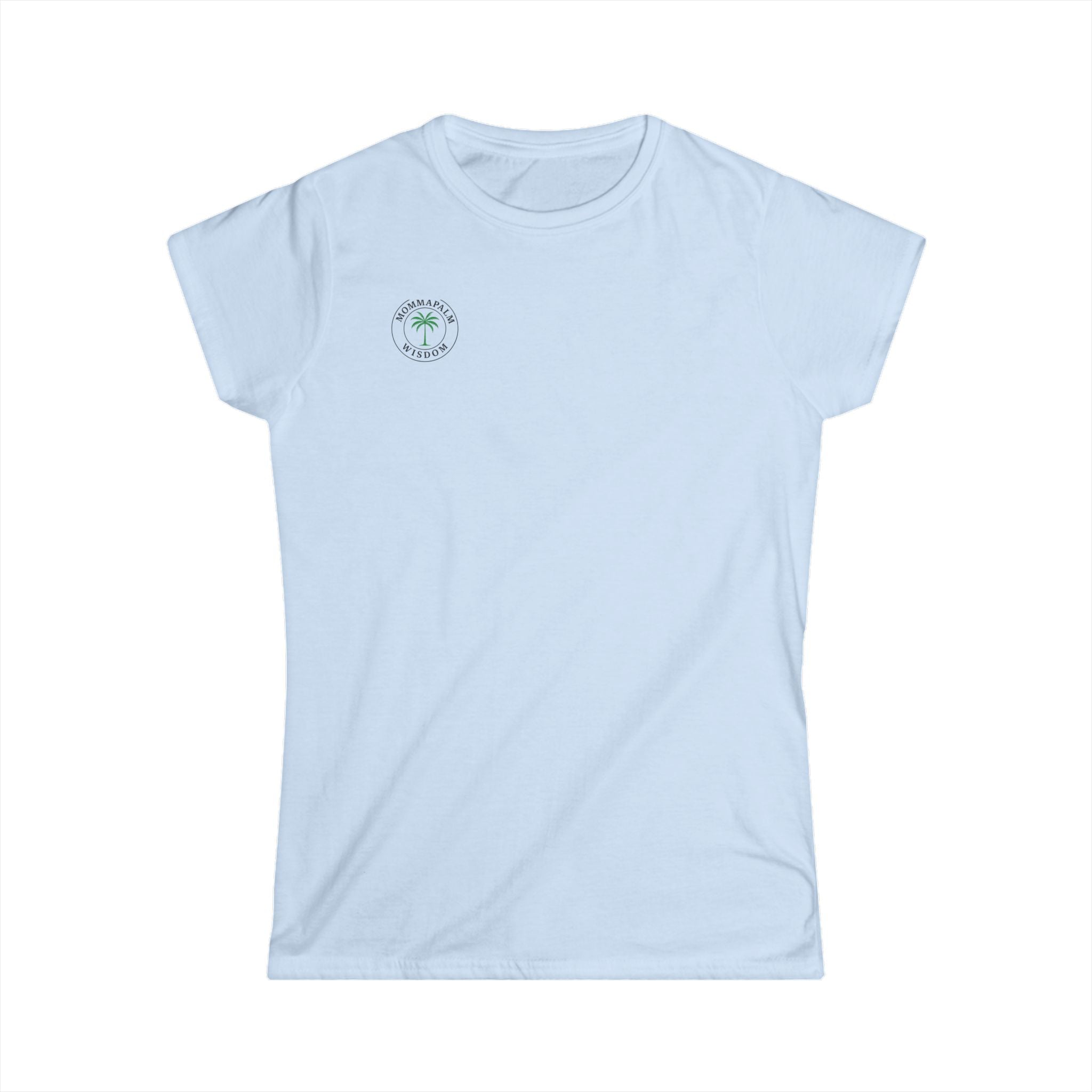 Women’s Tee — Small Palm Tree Graphic "Wish You Were Here"