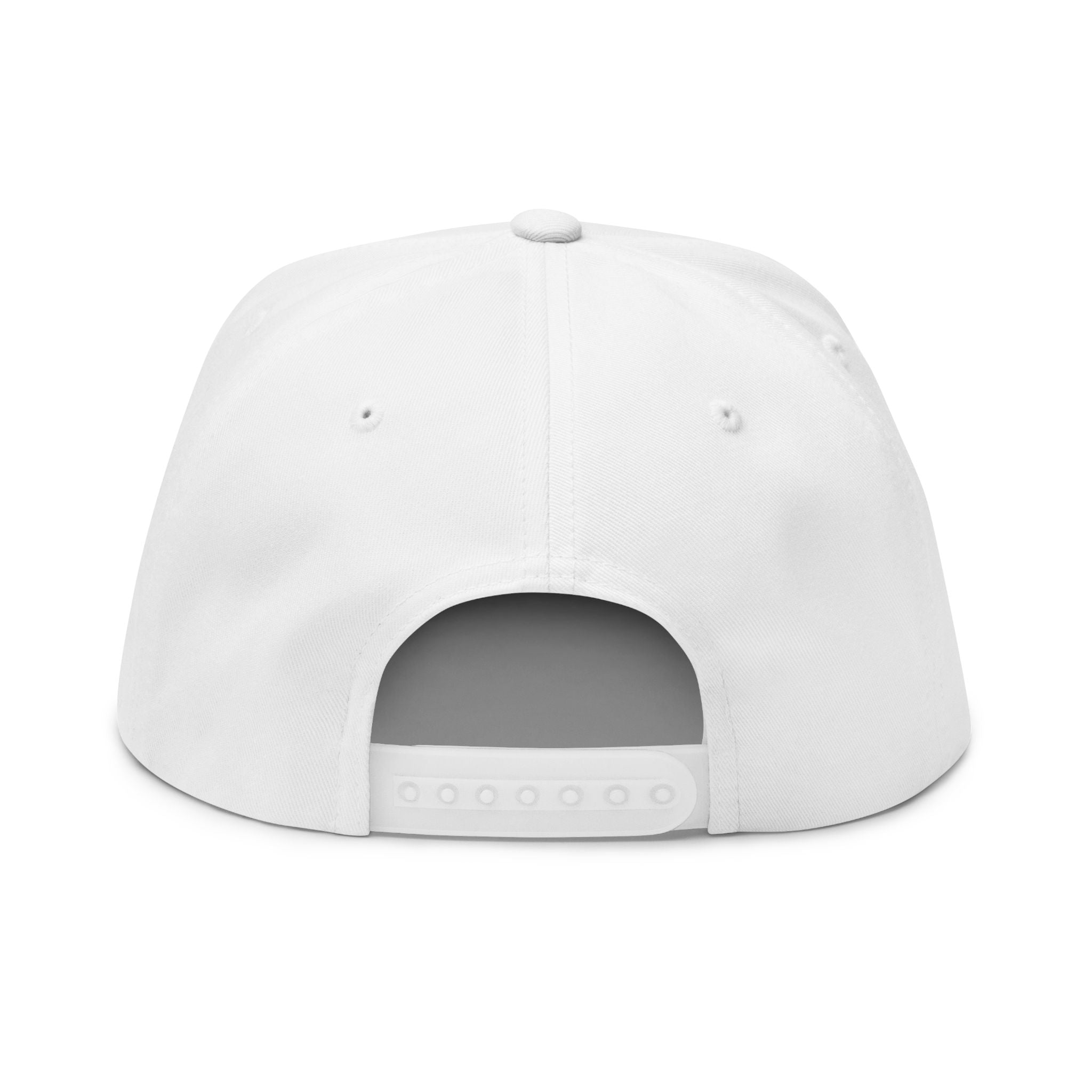 Palm Tree Embroidered Flat Bill Cap — Tropical Vacation Snapback