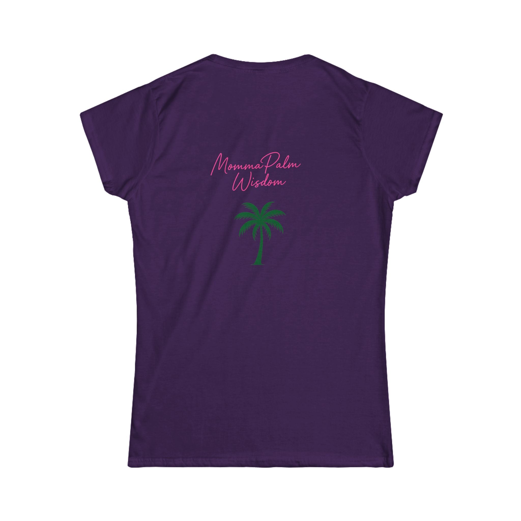 Women’s Tee — Small Palm Tree Graphic "Wish You Were Here"