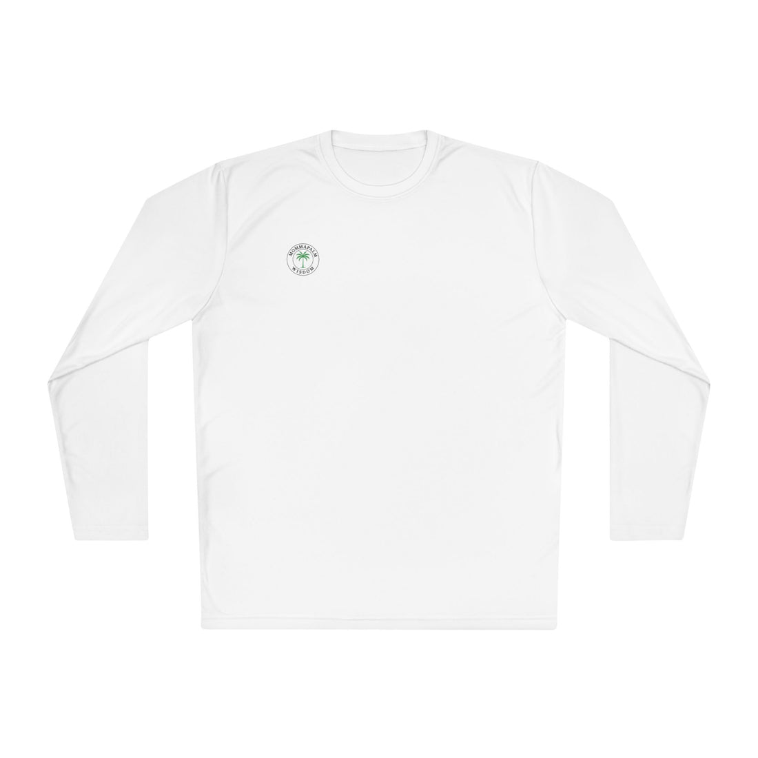 Palm Trio Long Sleeve Tee — “MommaPalm Wisdom” Tropical Graphic