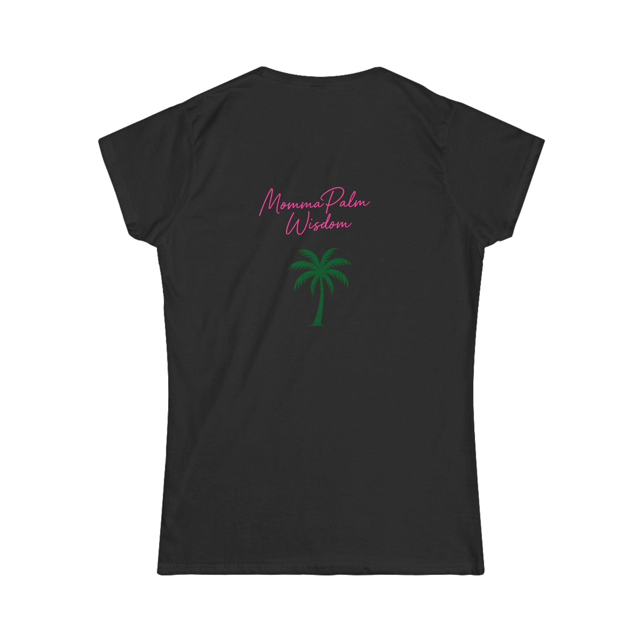 Women’s Tee — Small Palm Tree Graphic "Wish You Were Here"