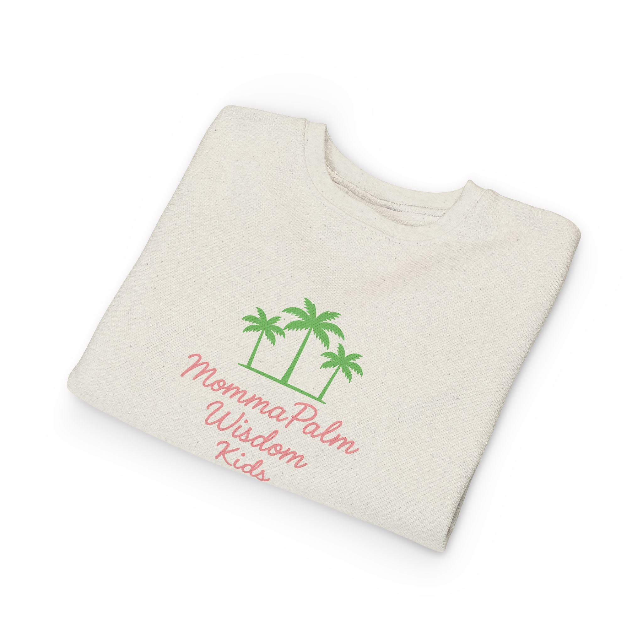Toddler Sweatshirt - Momma Palm Wisdom Kids Palm Tree Crewneck