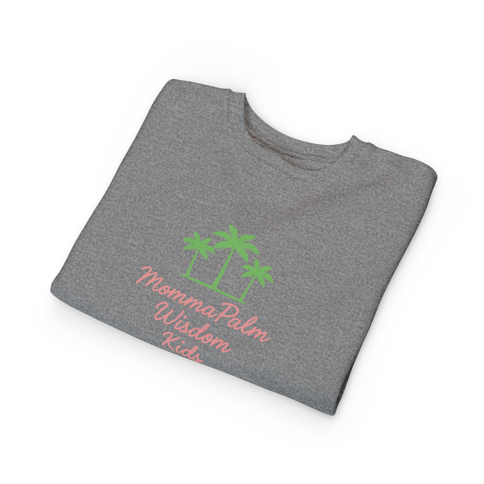 Toddler Sweatshirt - Momma Palm Wisdom Kids Palm Tree Crewneck