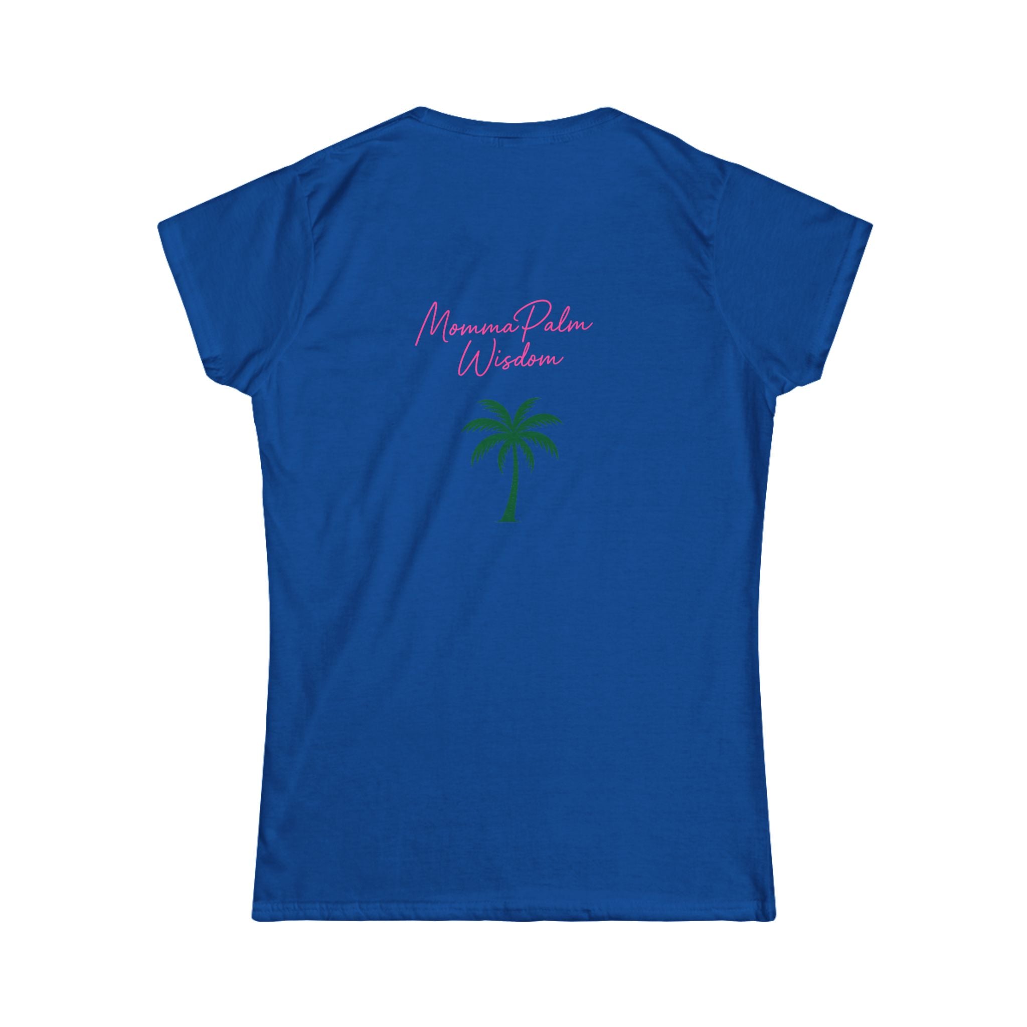 Women’s Tee — Small Palm Tree Graphic "Wish You Were Here"