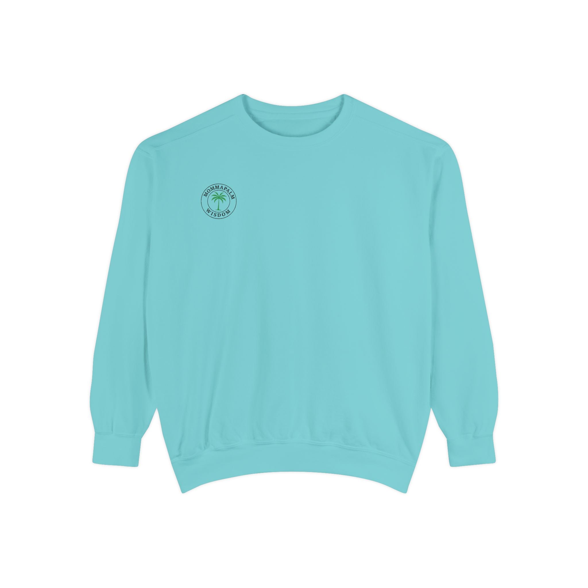 Palm Trio Sweatshirt — Tropical Palm Trees Graphic Crewneck
