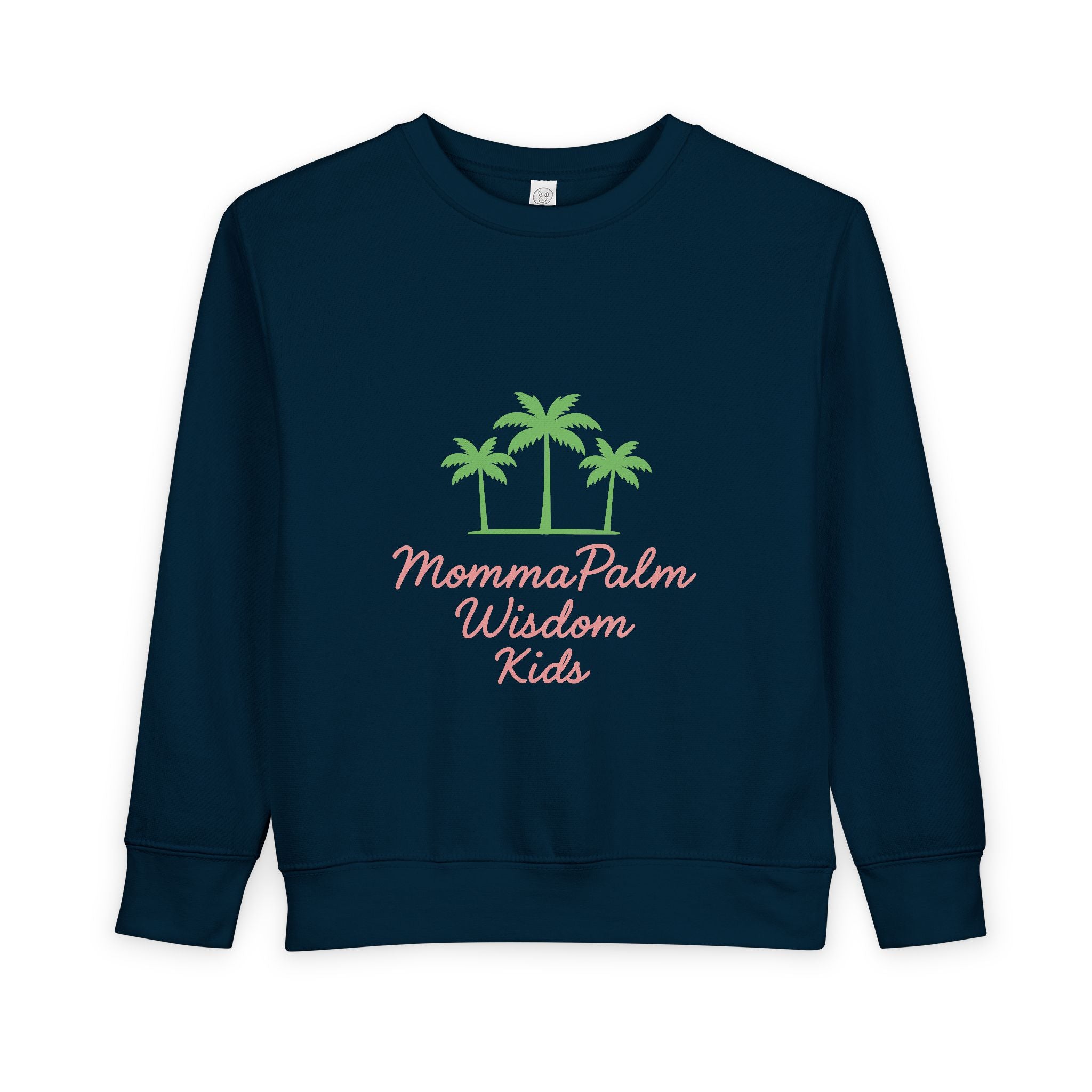 Toddler Sweatshirt - Momma Palm Wisdom Kids Palm Tree Crewneck