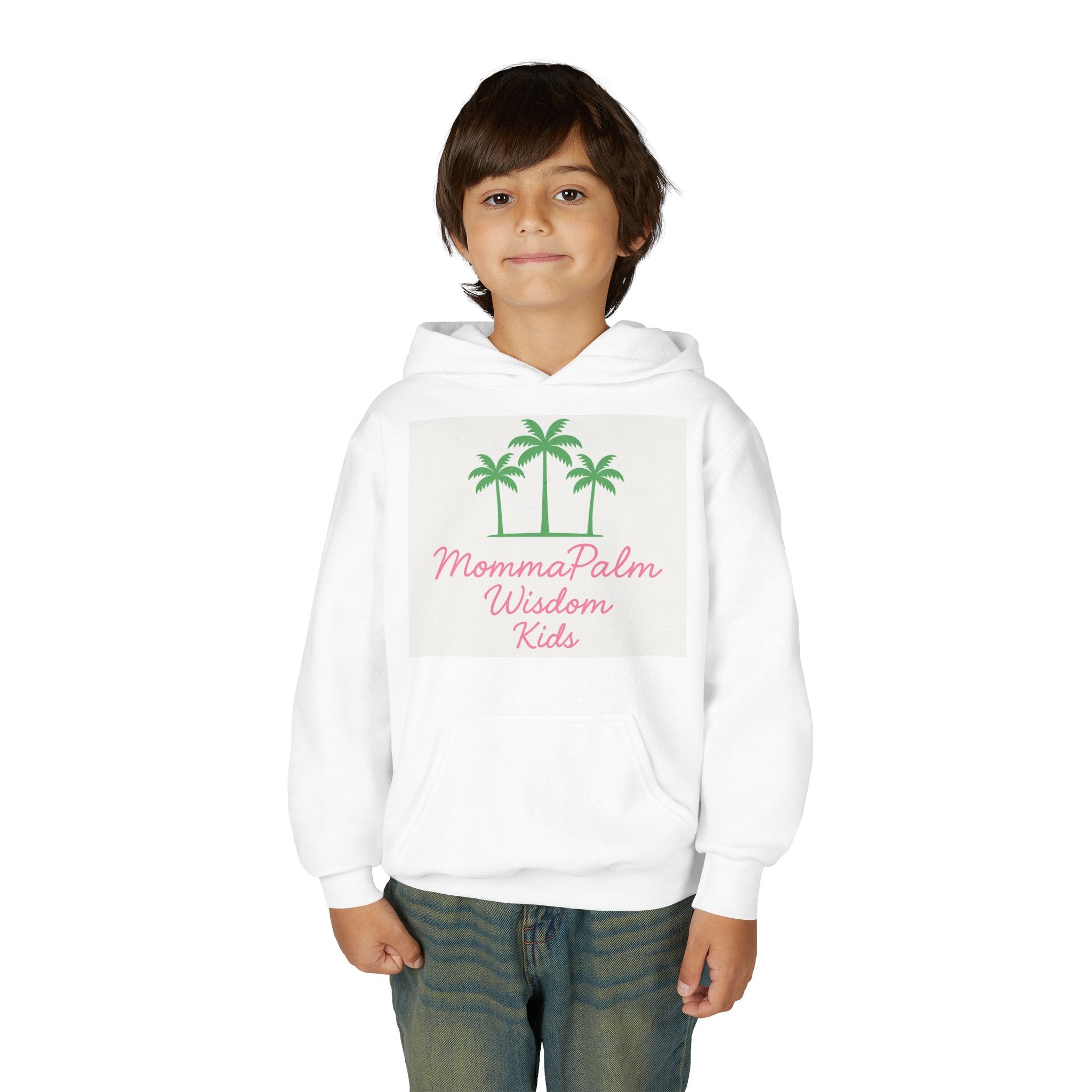 Youth Hoodie — MommaPalm Wisdom Kids Palm Tree Logo Sweatshirt