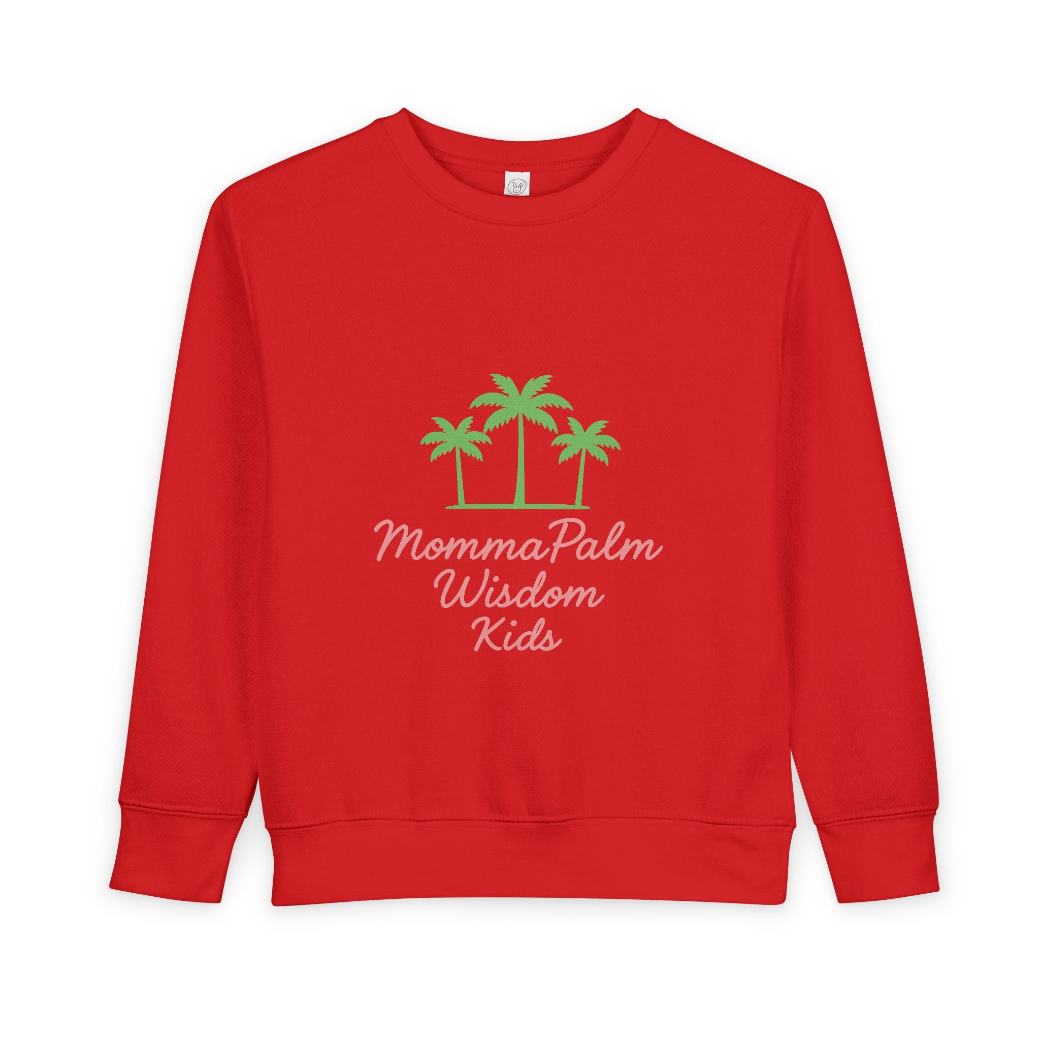 Toddler Sweatshirt - Momma Palm Wisdom Kids Palm Tree Crewneck