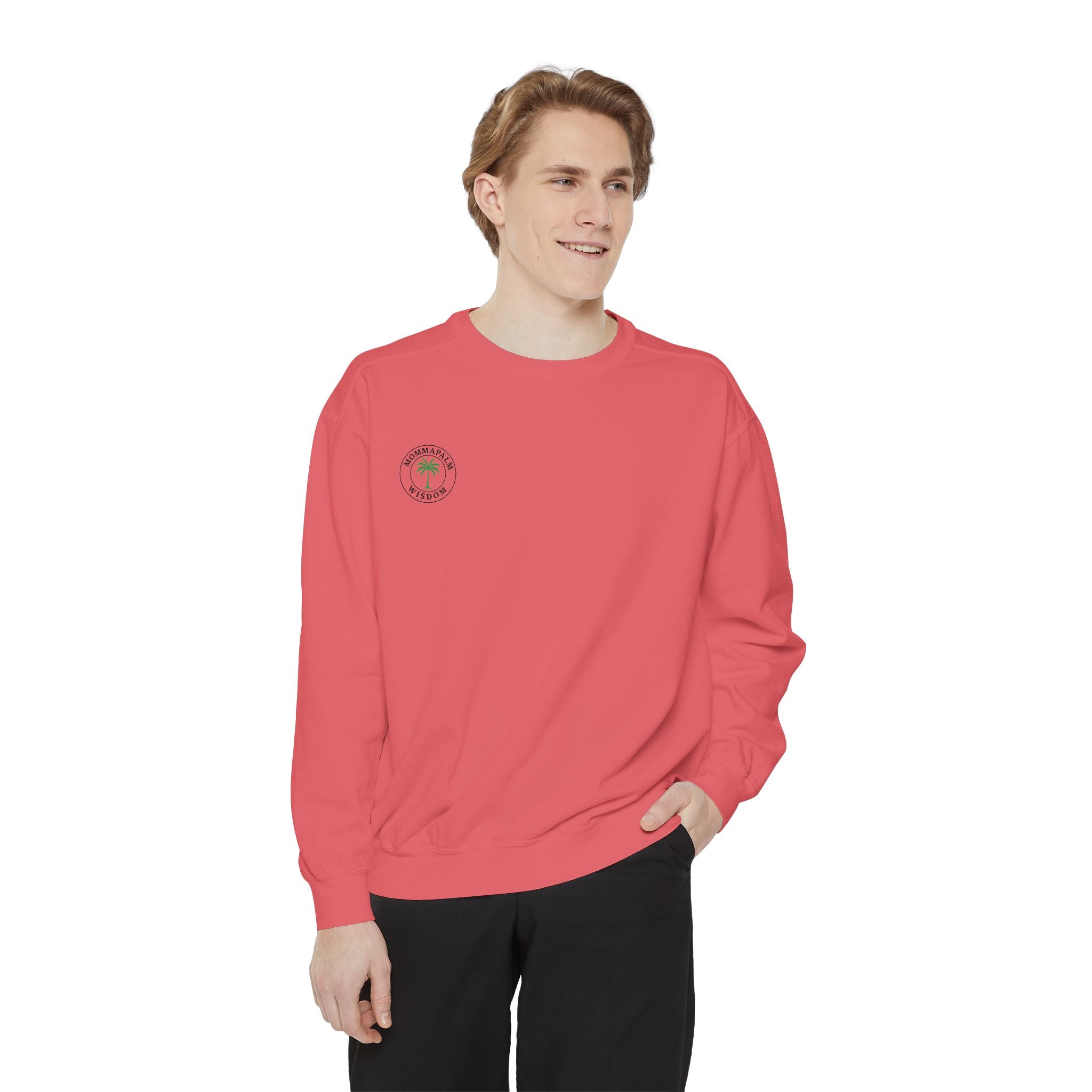 Palm Trio Sweatshirt — Tropical Palm Trees Graphic Crewneck