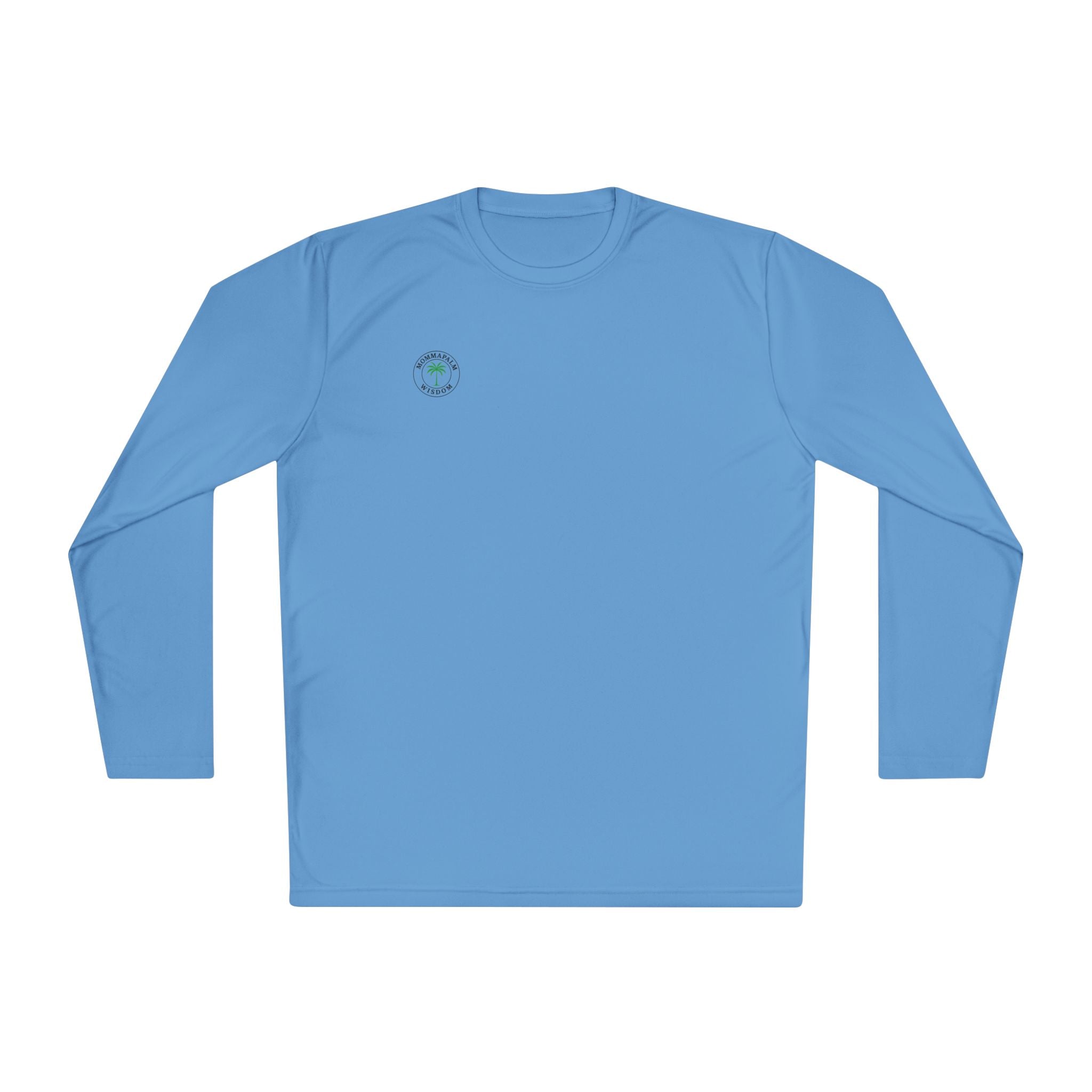 Palm Trio Long Sleeve Tee — “MommaPalm Wisdom” Tropical Graphic