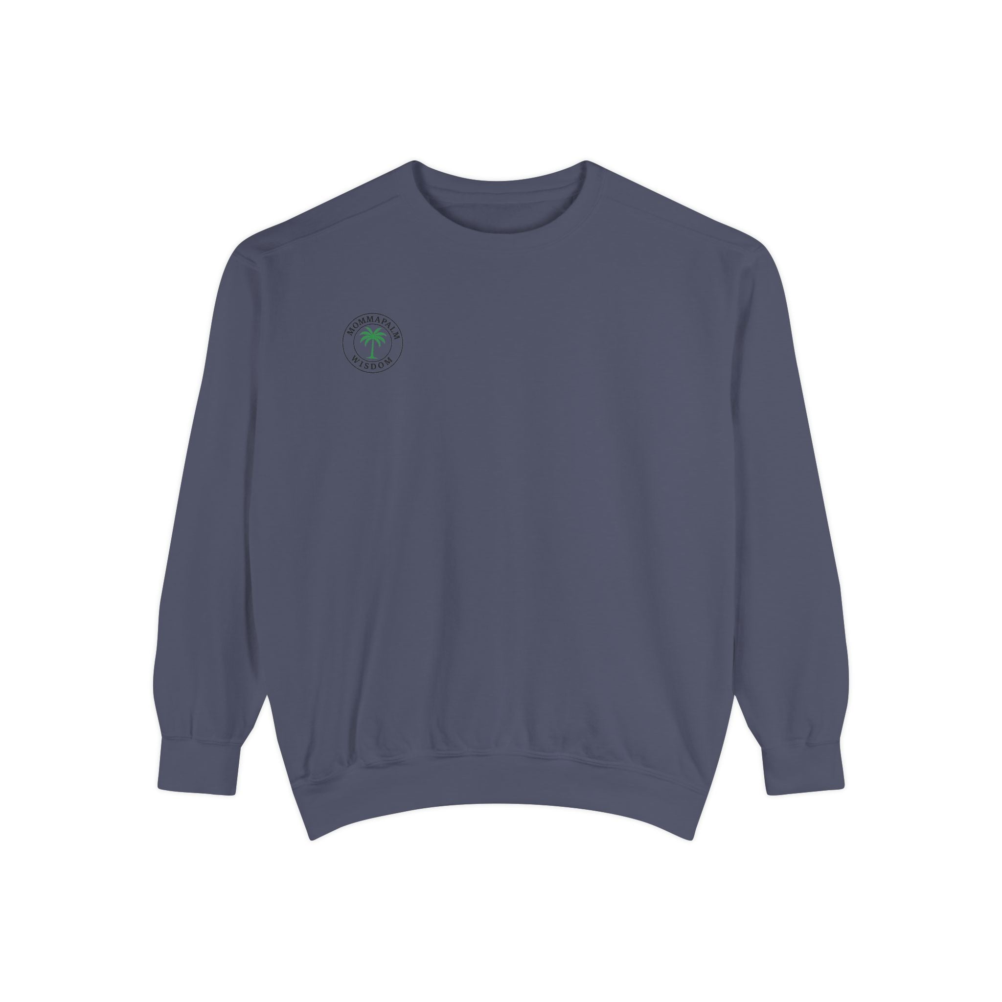 Palm Trio Sweatshirt — Tropical Palm Trees Graphic Crewneck