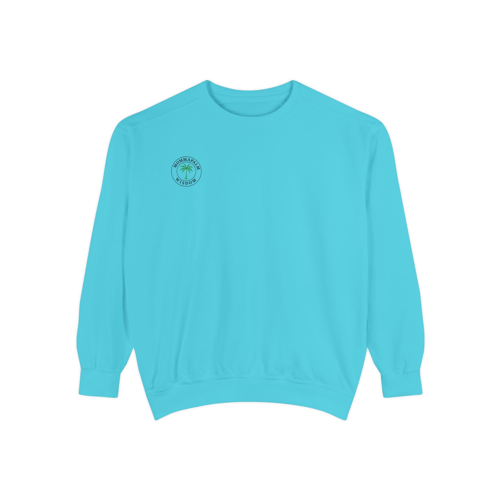 Palm Trio Sweatshirt — Tropical Palm Trees Graphic Crewneck
