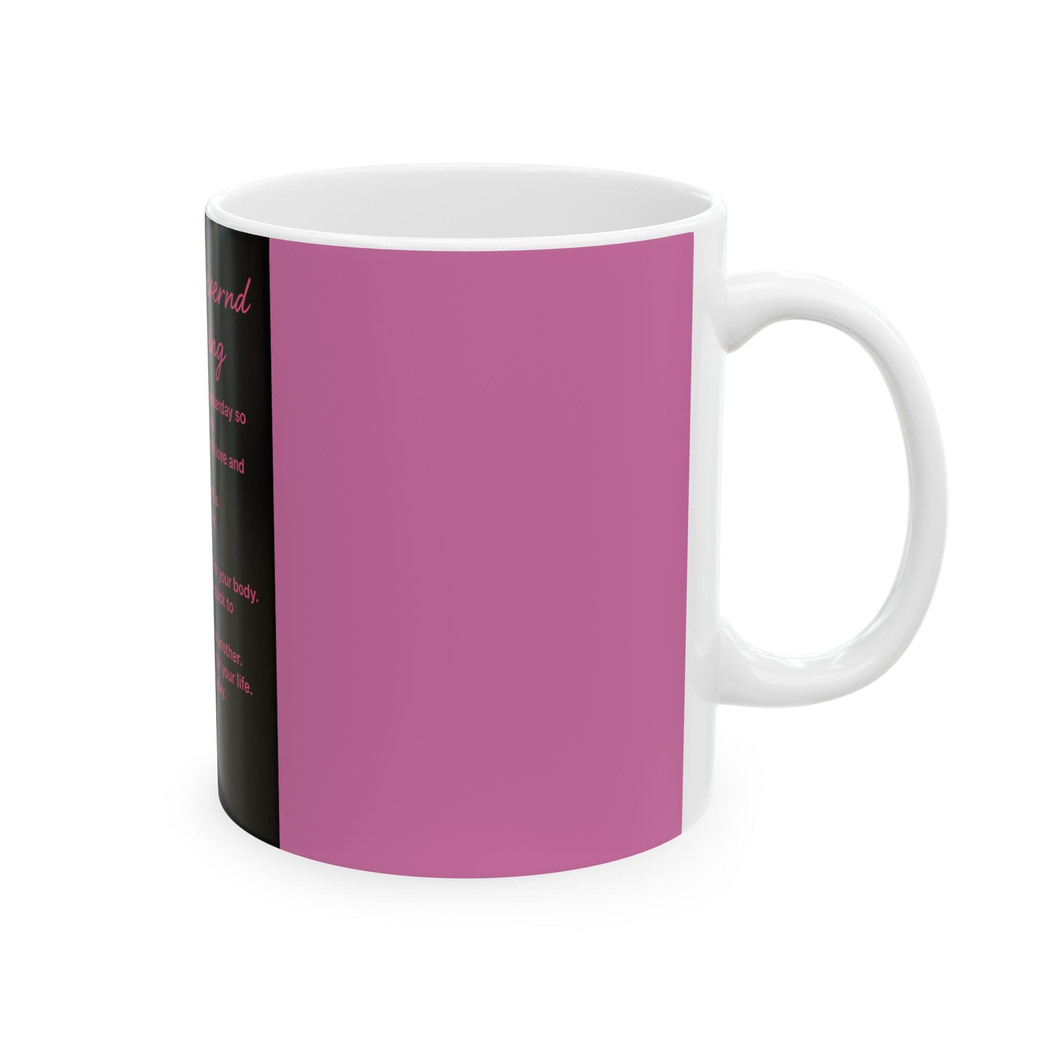 Inspirational 'What I Learned From Living' Ceramic Mug (11oz/15oz) — Motivational Quote Coffee Cup