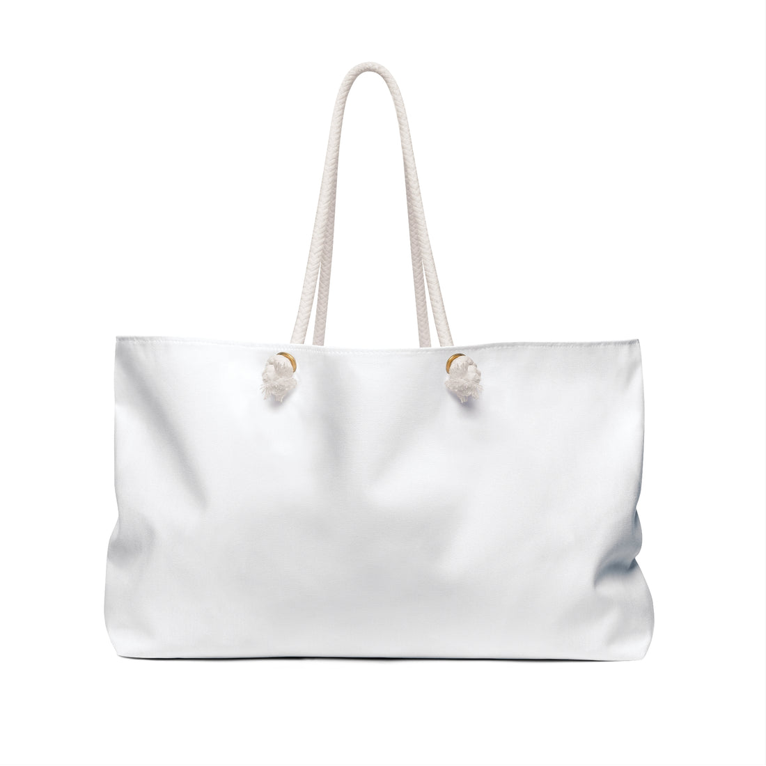 Personalized Weekender Bag – Large Canvas Travel Tote with Rope Handles