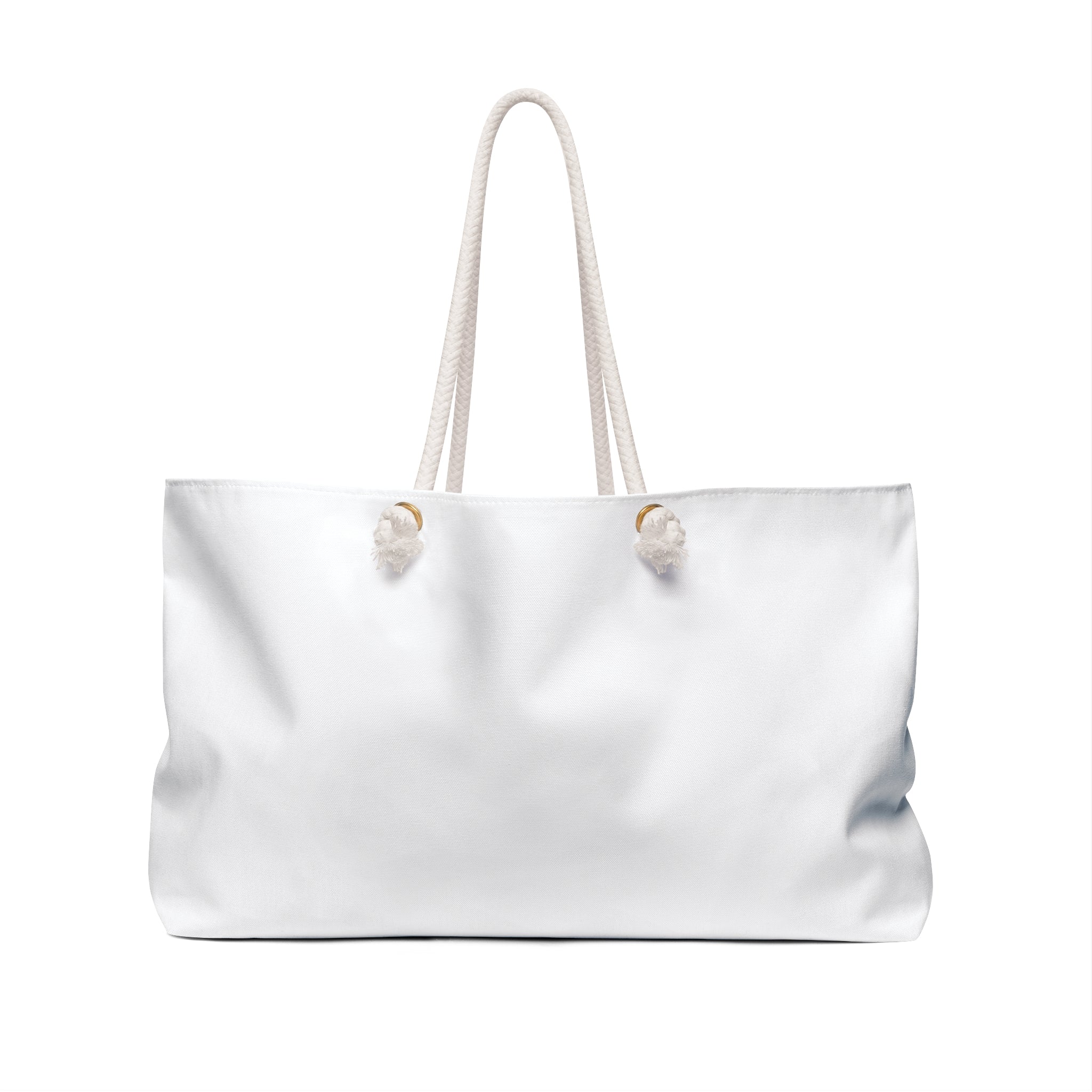 Personalized Weekender Bag – Large Canvas Travel Tote with Rope Handles