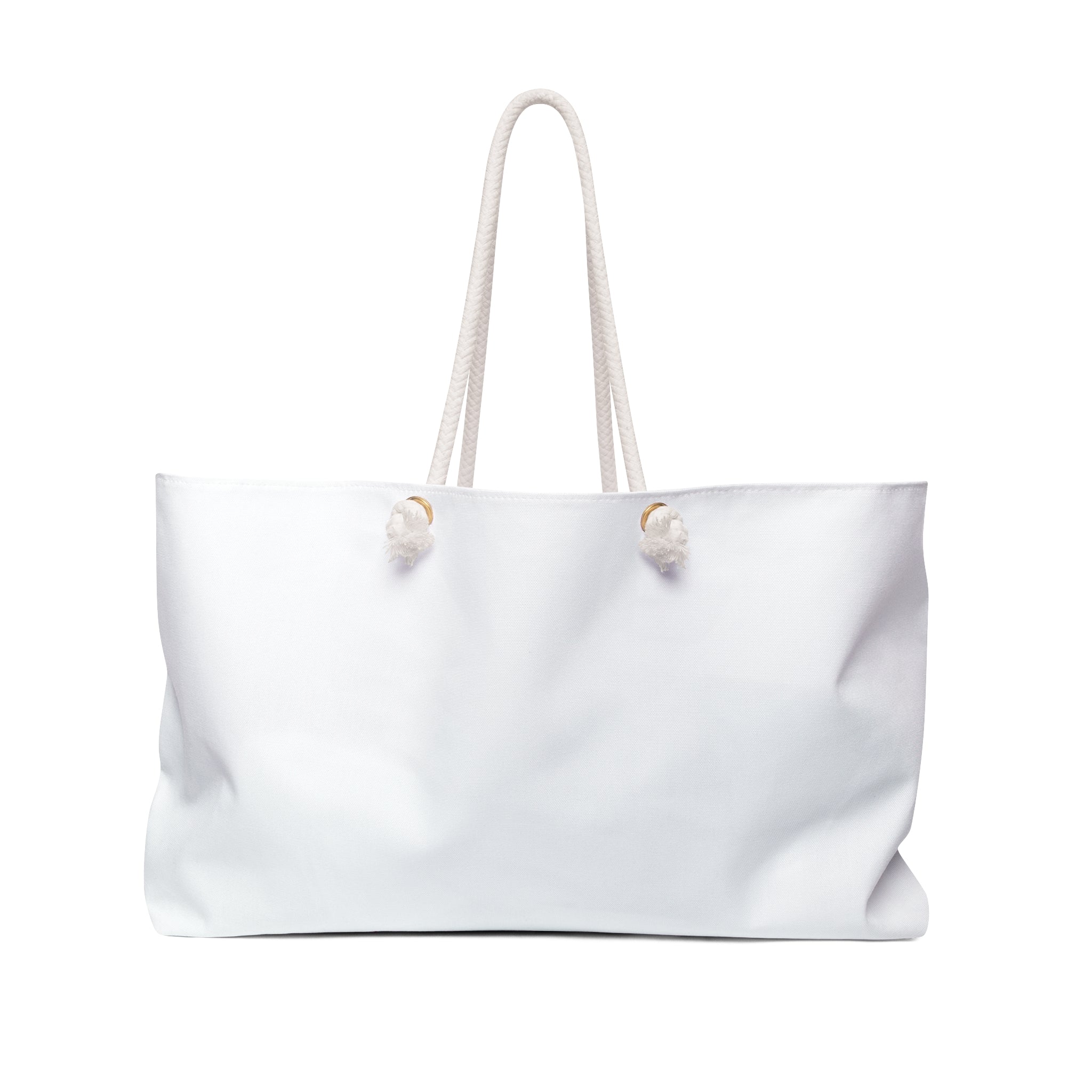 Personalized Weekender Bag – Large Canvas Travel Tote with Rope Handles