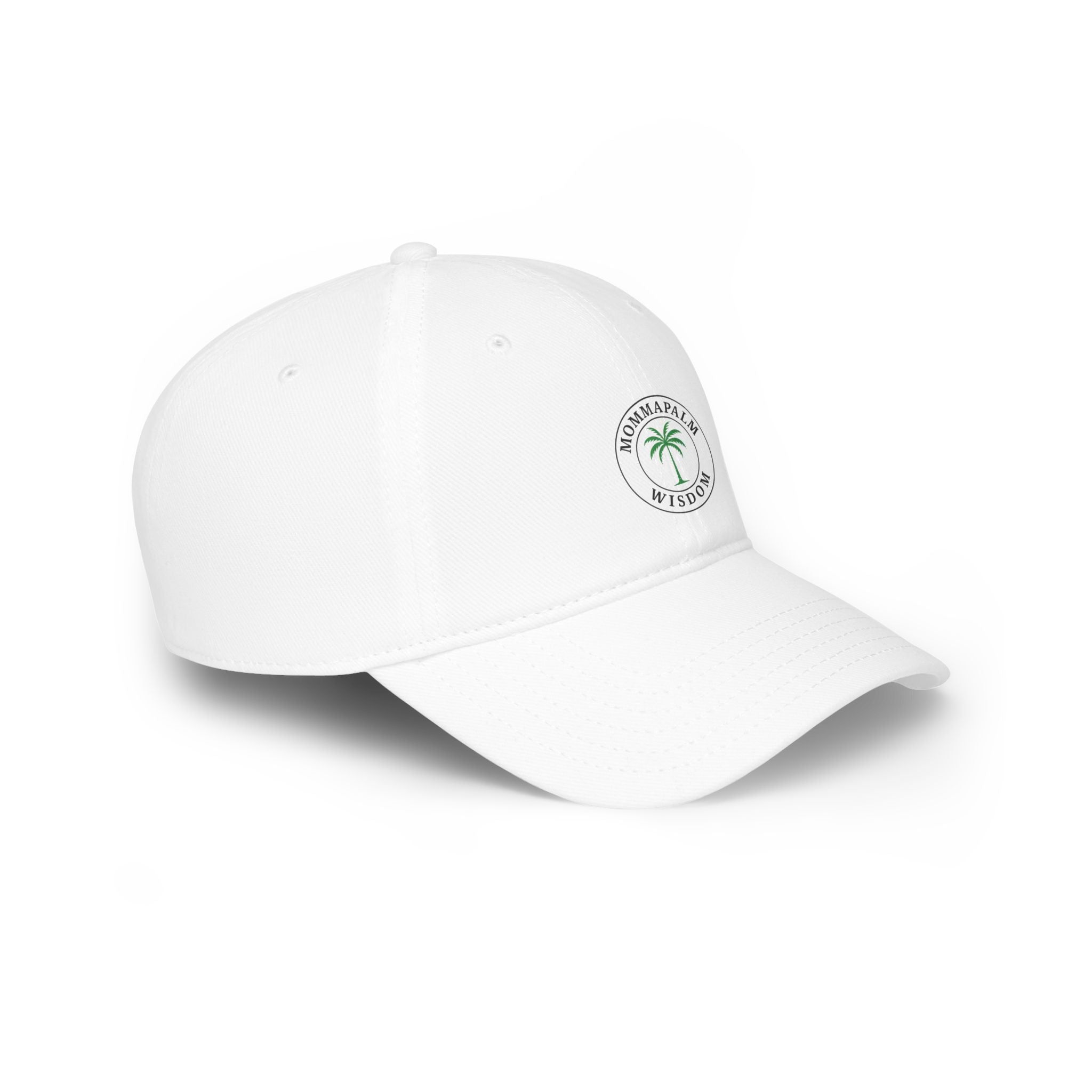 Baseball Cap — "Momma Palm Wisdom" Palm Tree Embroidered Low Profile Hat