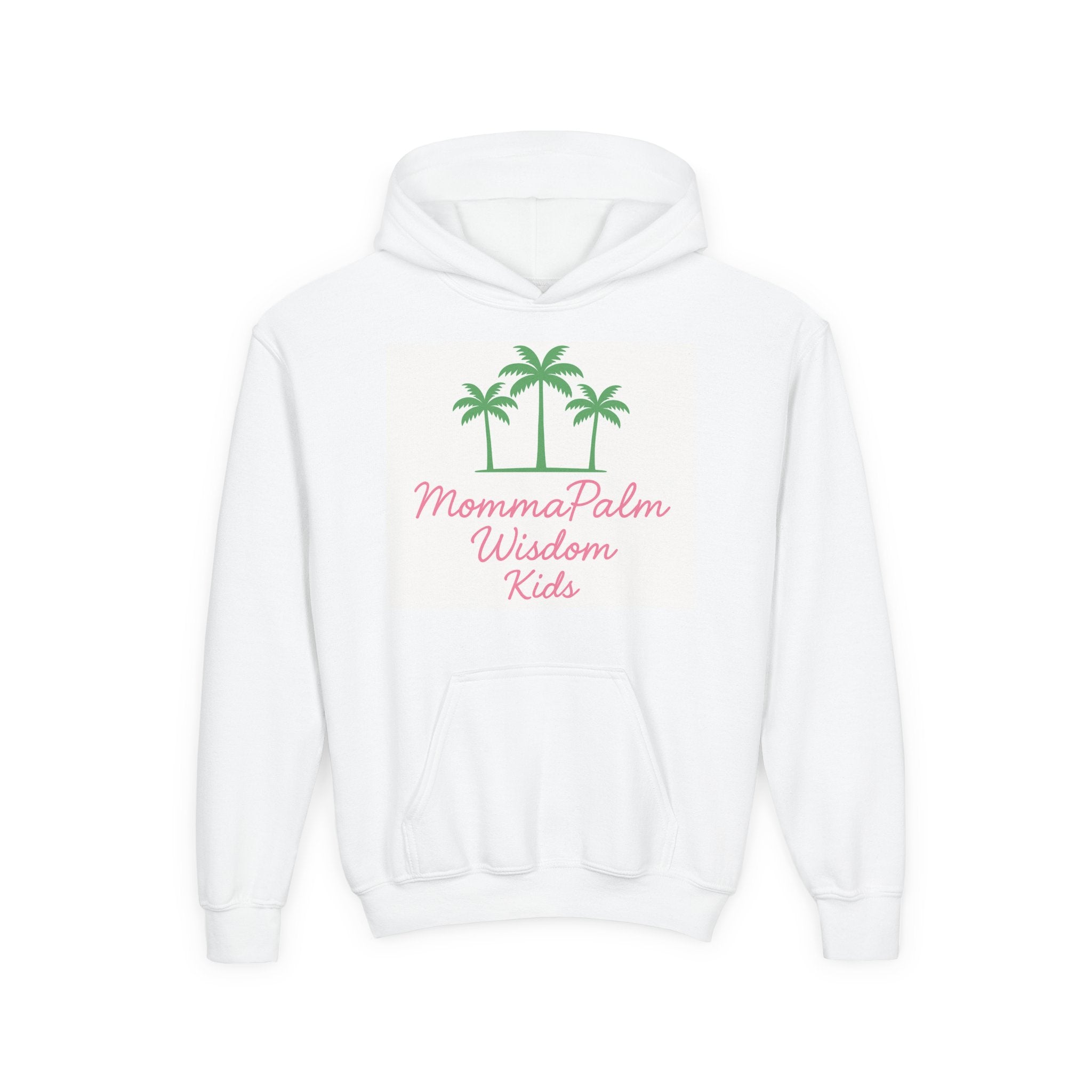 Youth Hoodie — MommaPalm Wisdom Kids Palm Tree Logo Sweatshirt