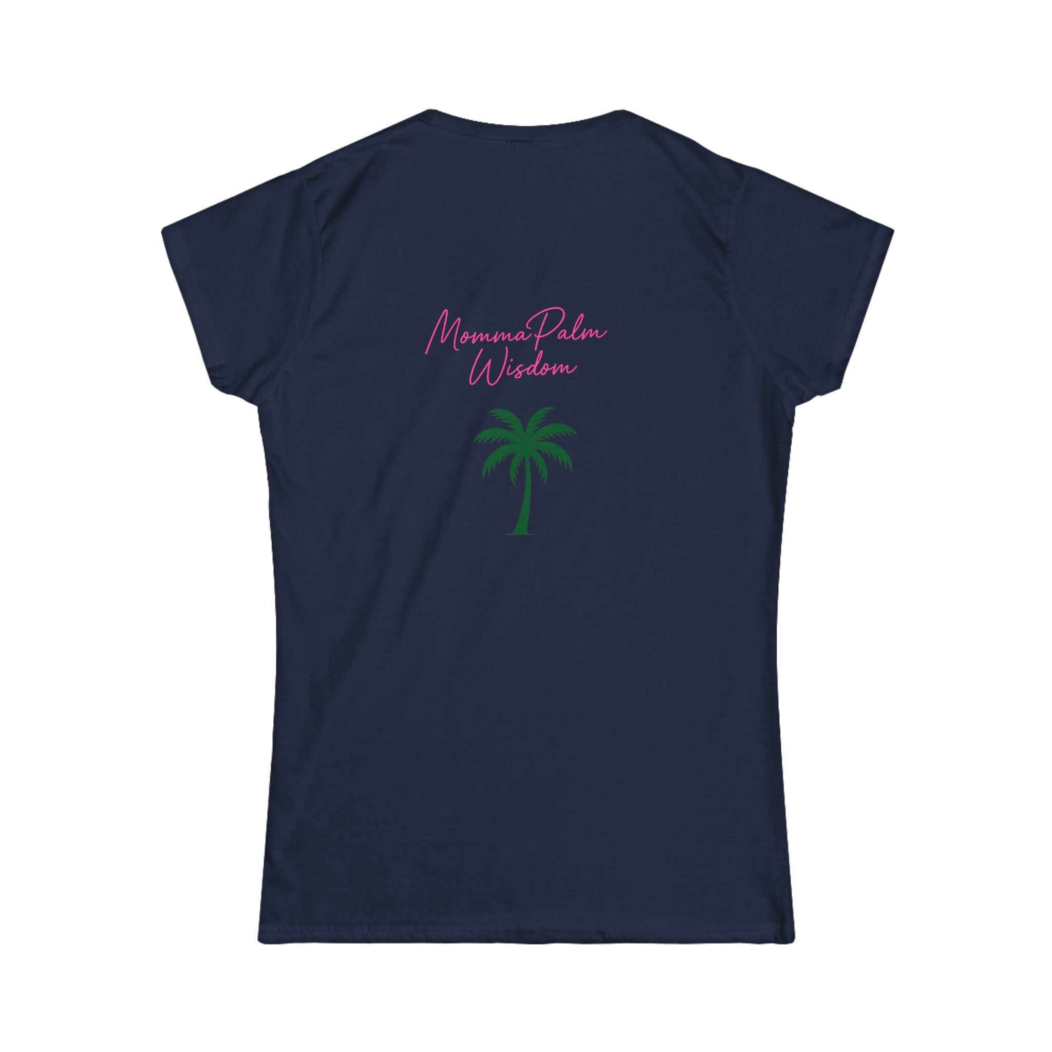 Women’s Tee — Small Palm Tree Graphic "Wish You Were Here"