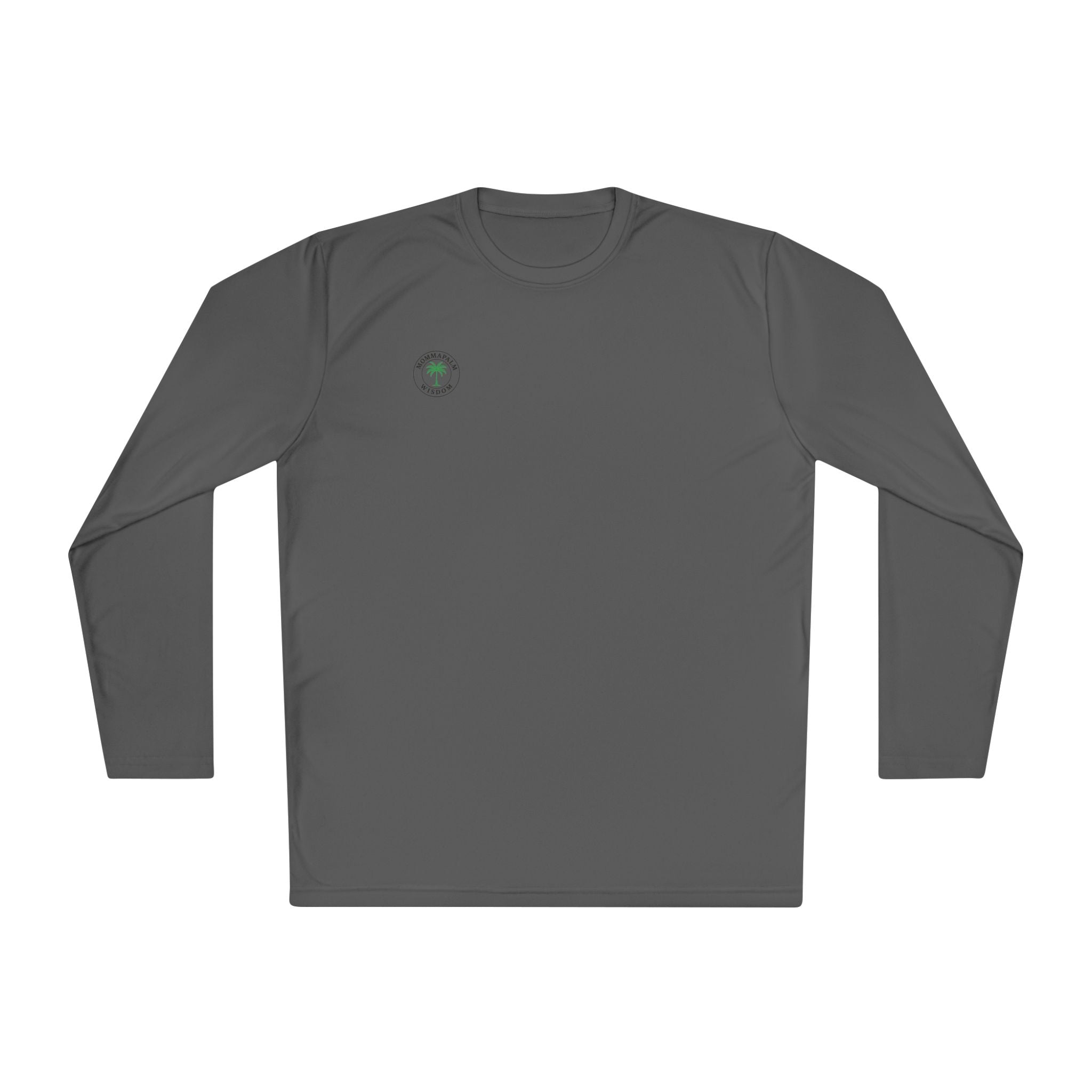Palm Trio Long Sleeve Tee — “MommaPalm Wisdom” Tropical Graphic