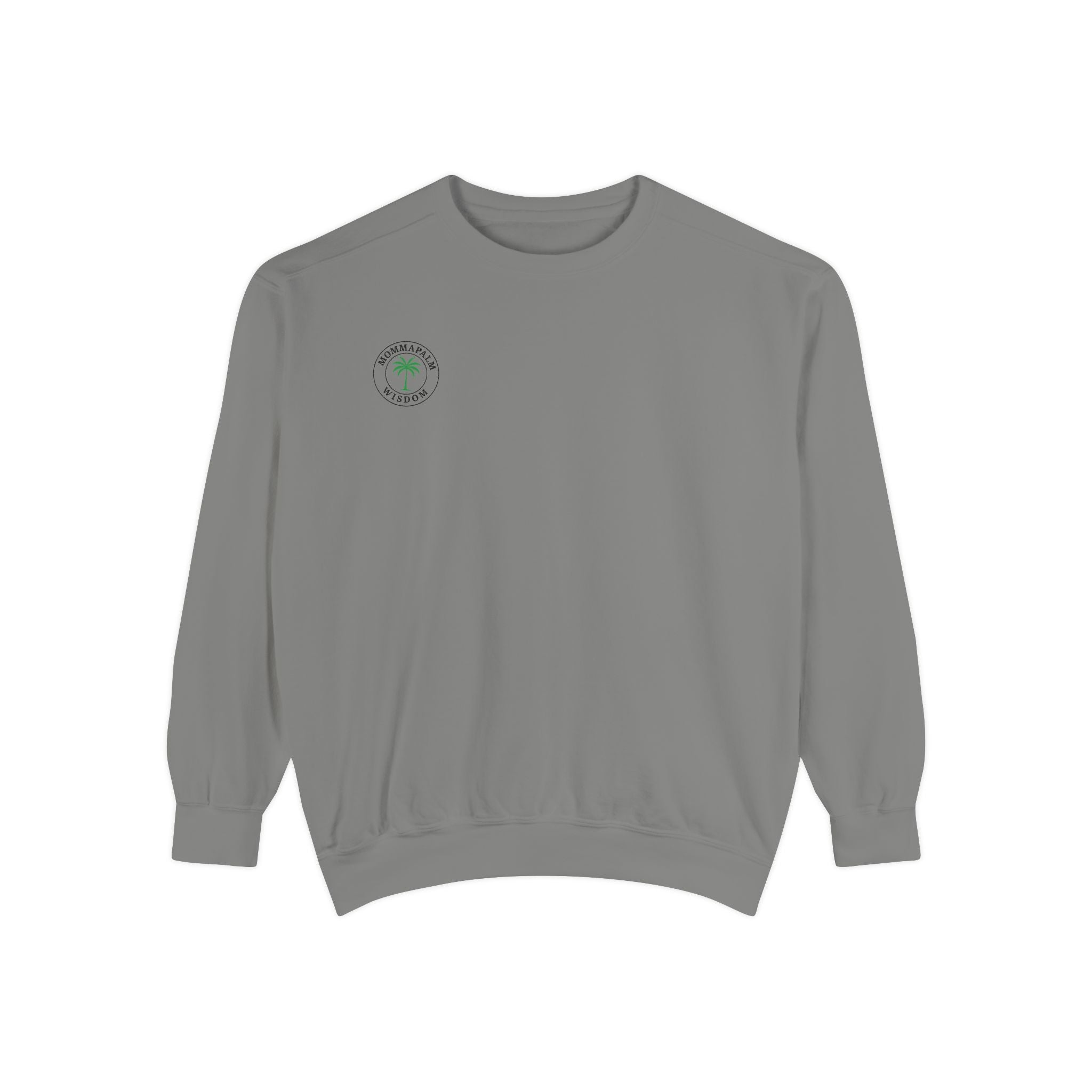 Palm Trio Sweatshirt — Tropical Palm Trees Graphic Crewneck
