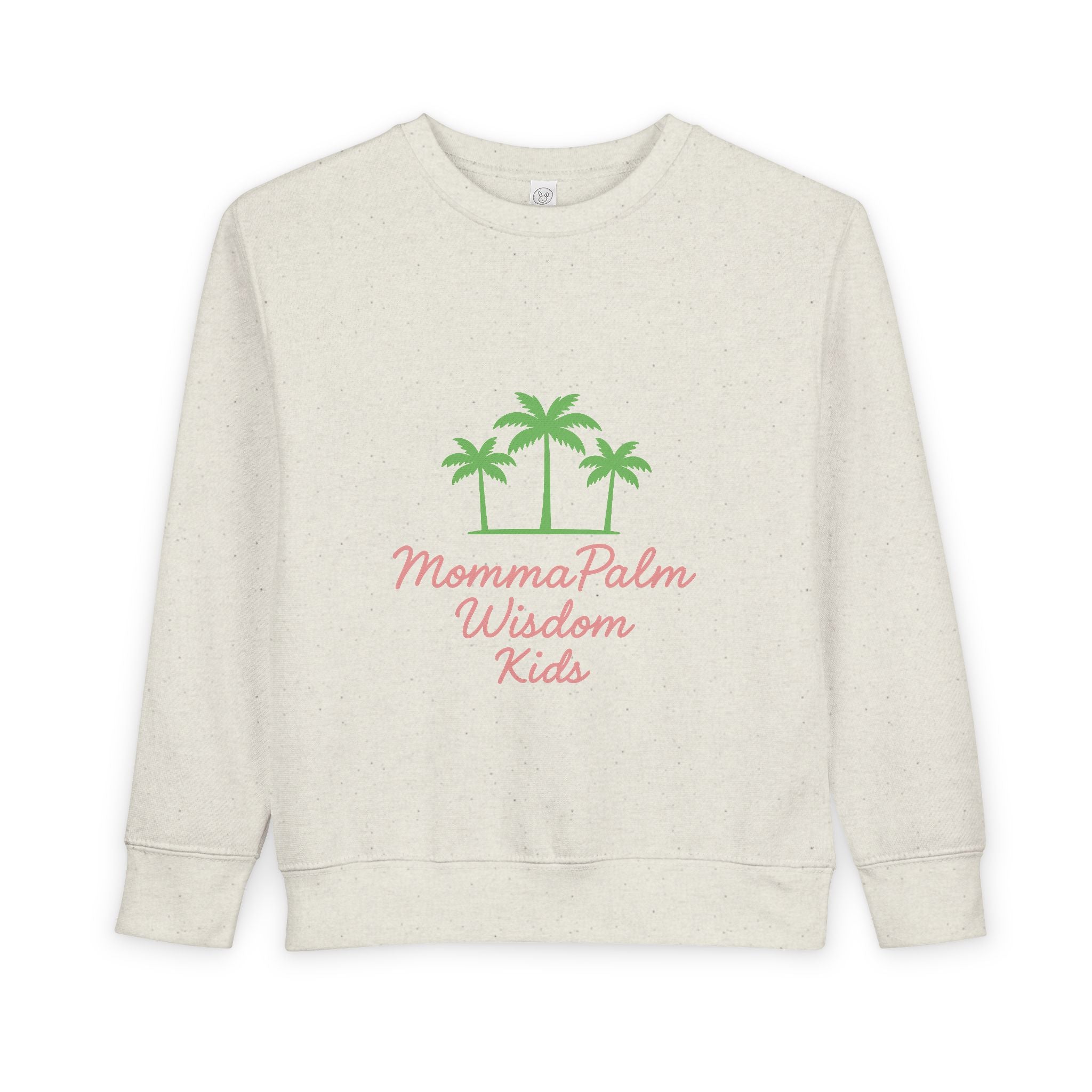 Toddler Sweatshirt - Momma Palm Wisdom Kids Palm Tree Crewneck