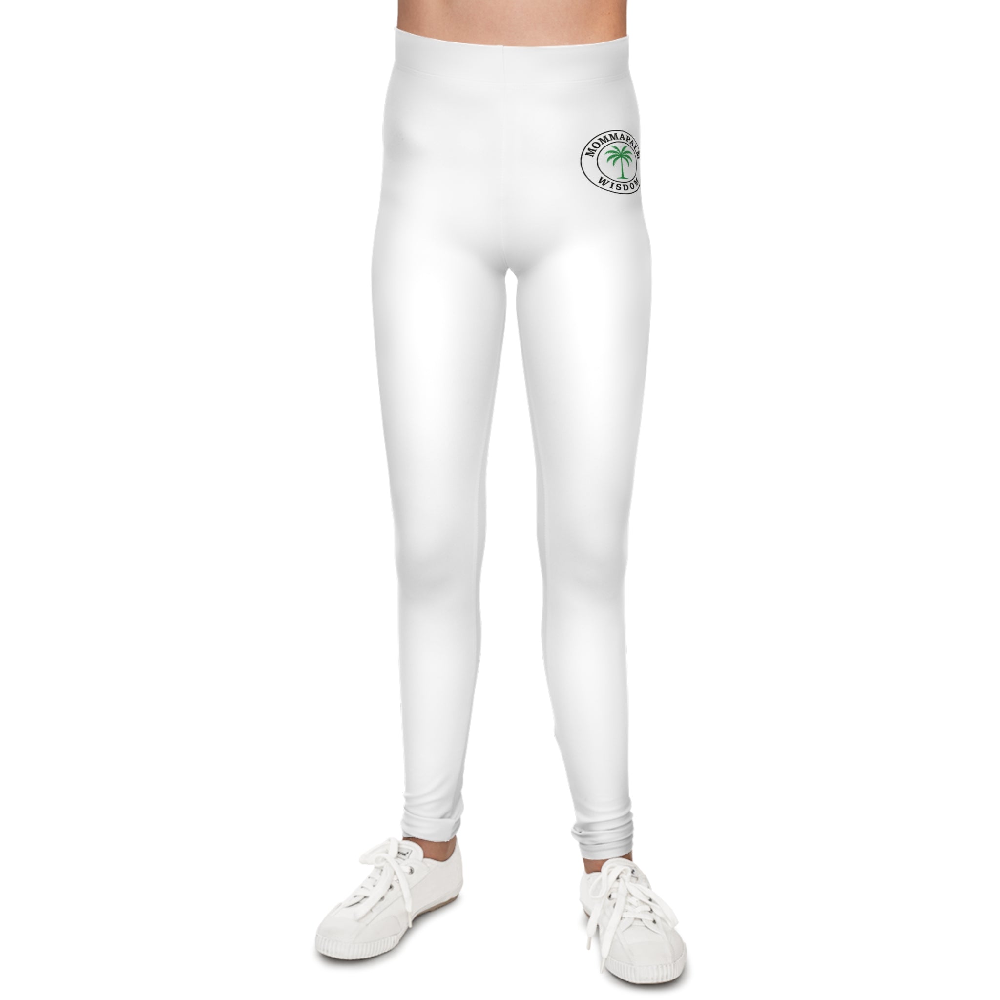 Youth Leggings — Tropical Palm Logo Kids Activewear