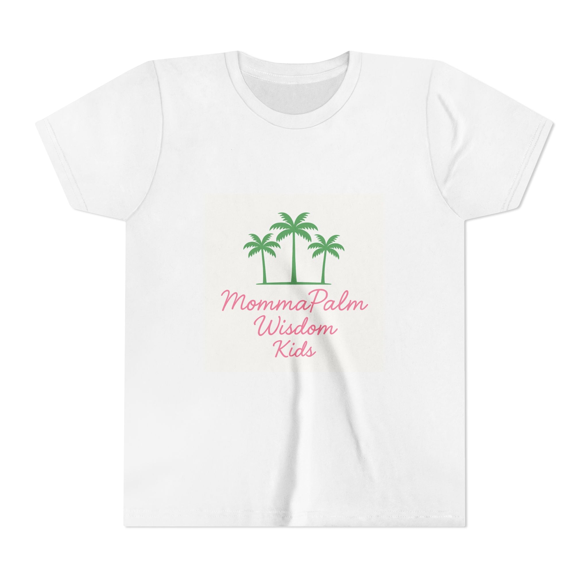 Kids Palm Tree Tee - "MommaPalm Wisdom Kids" Youth Short Sleeve Shirt