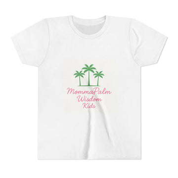 Kids Palm Tree Tee - "MommaPalm Wisdom Kids" Youth Short Sleeve Shirt