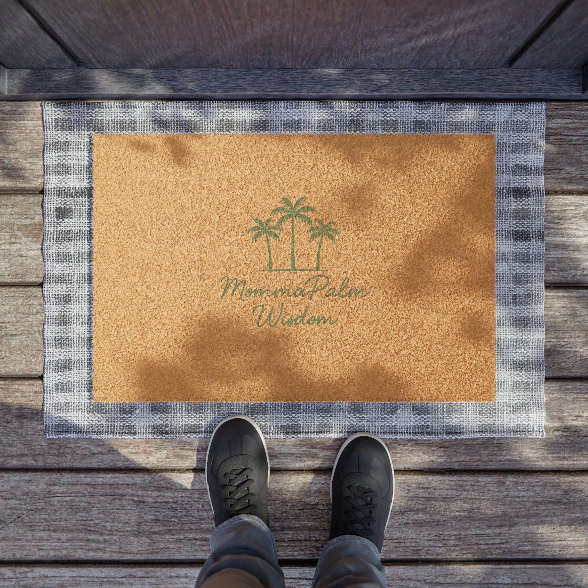 Doormat — 'Mermaid Kisses & Starfish Wishes' Tropical Coir Welcome Mat