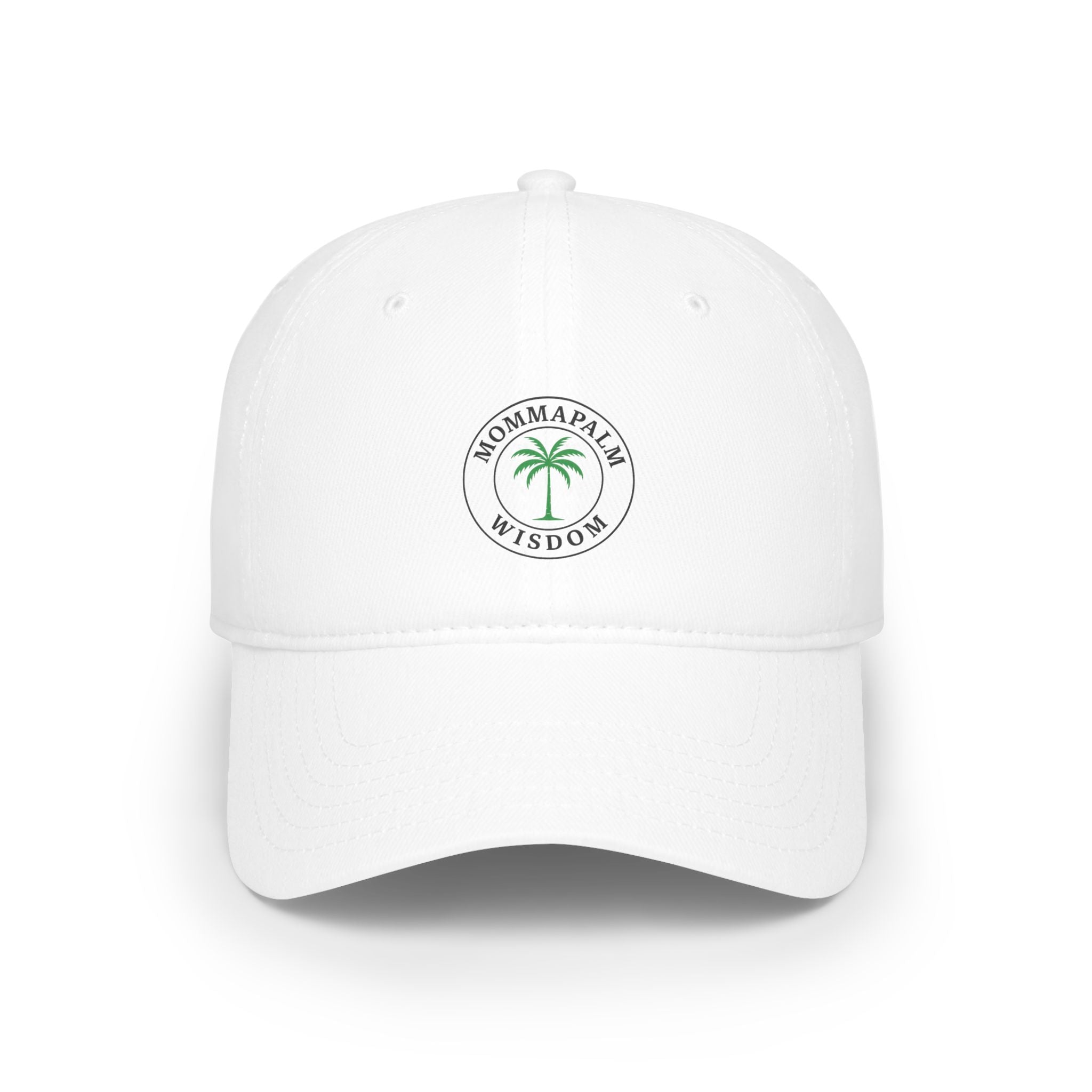 Baseball Cap — "Momma Palm Wisdom" Palm Tree Embroidered Low Profile Hat