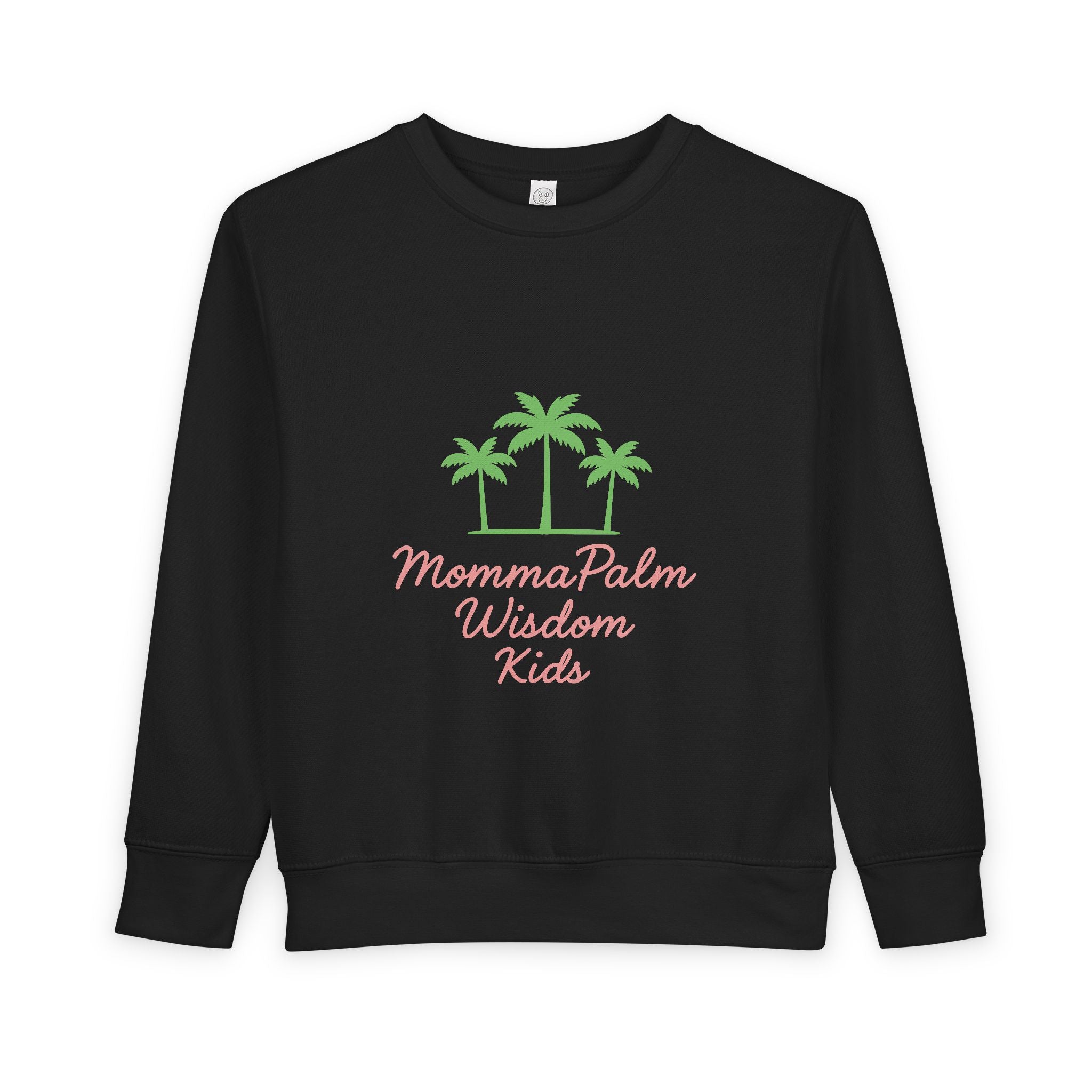 Toddler Sweatshirt - Momma Palm Wisdom Kids Palm Tree Crewneck