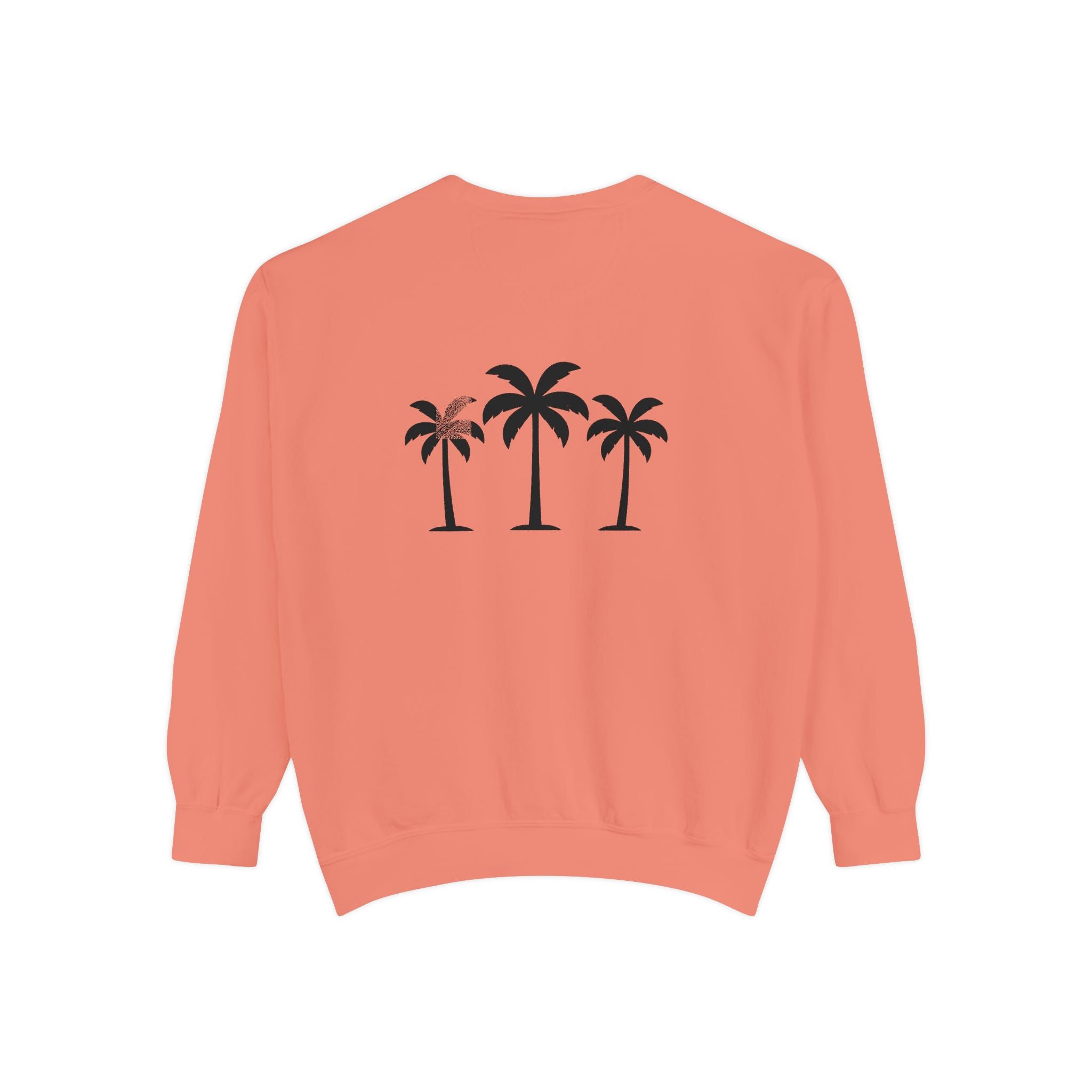 Palm Trio Sweatshirt — Tropical Palm Trees Graphic Crewneck