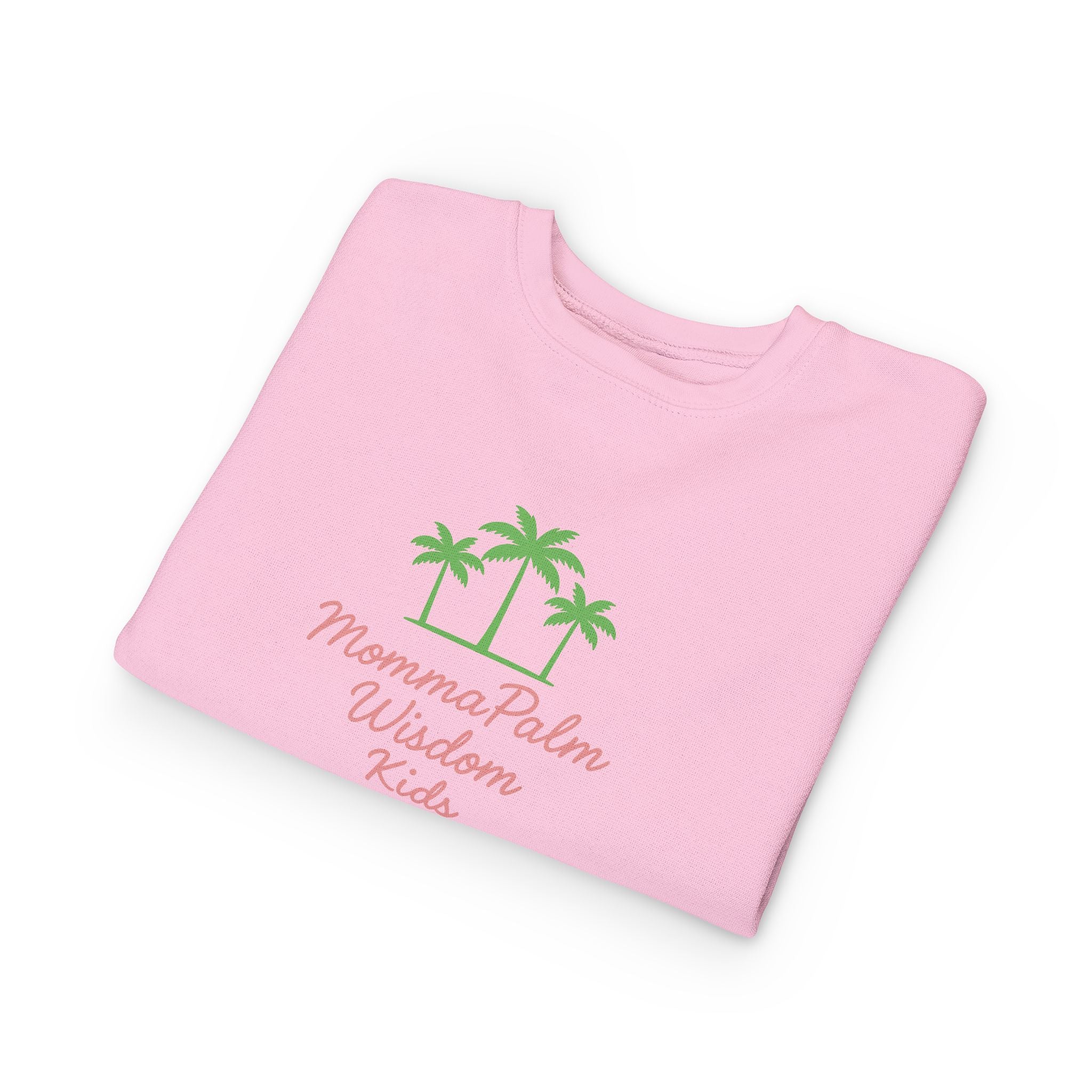 Toddler Sweatshirt - Momma Palm Wisdom Kids Palm Tree Crewneck