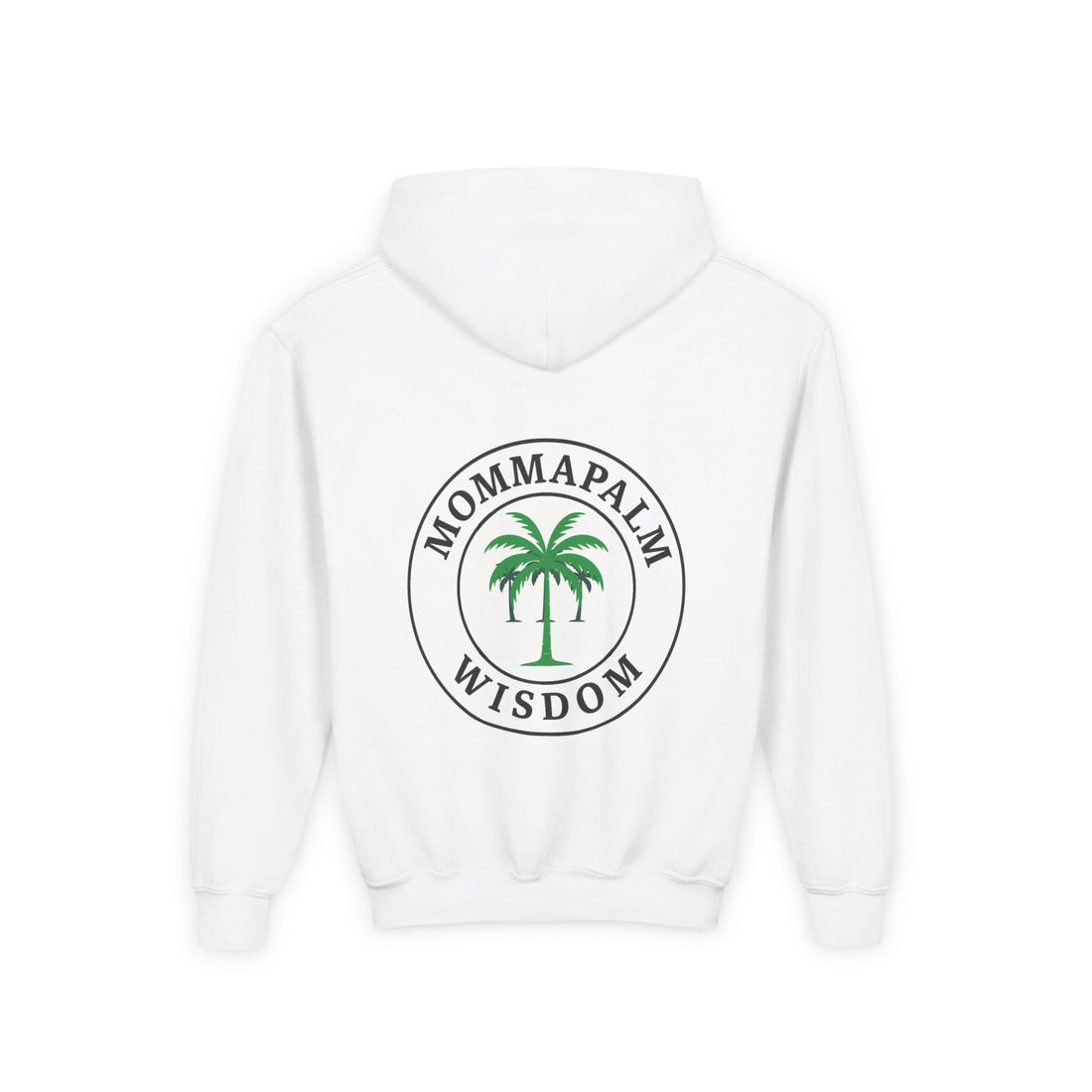 Youth Hoodie — MommaPalm Wisdom Kids Palm Tree Logo Sweatshirt