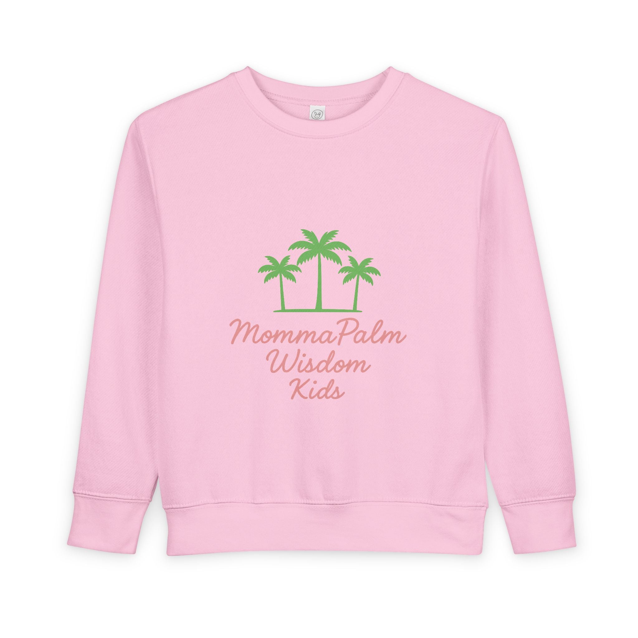 Toddler Sweatshirt - Momma Palm Wisdom Kids Palm Tree Crewneck